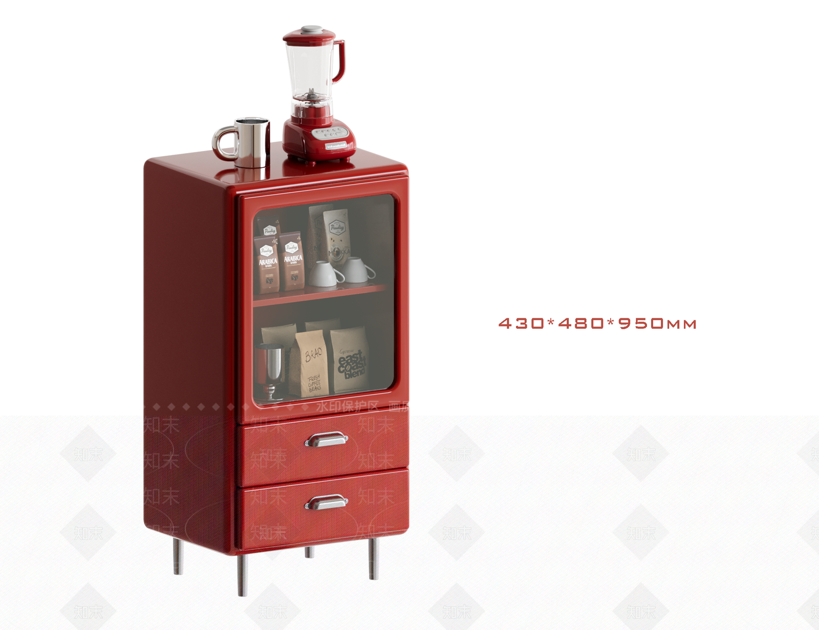 复古中古柜子3D模型下载【ID:1202176432】