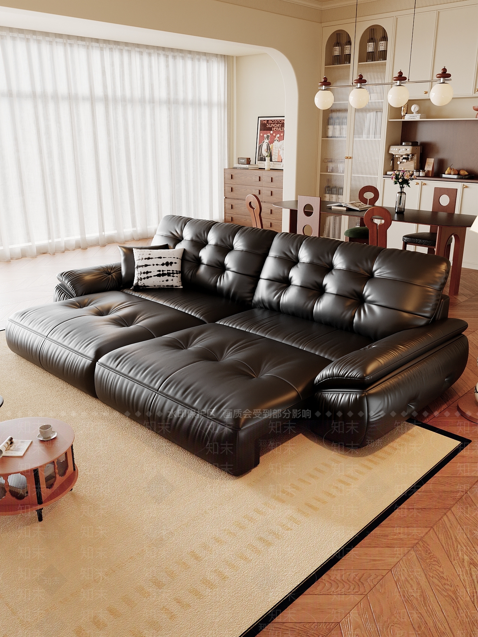 法式中古多人沙发3D模型下载【ID:1202179118】