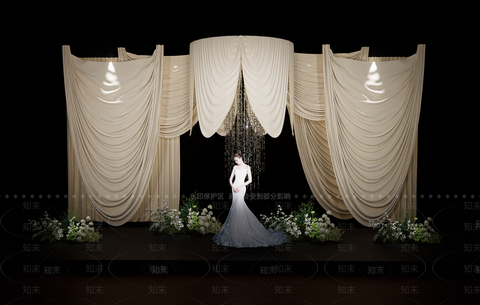 现代简约室内舞台SU模型下载【ID:1202179700】