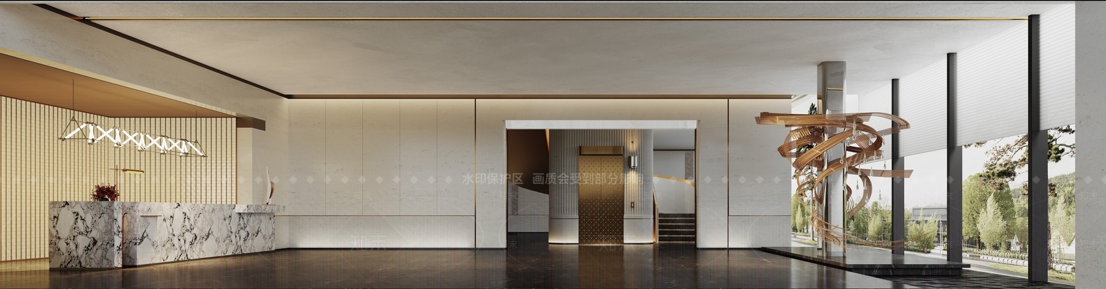 现代售楼处3D模型下载【ID:1202182758】