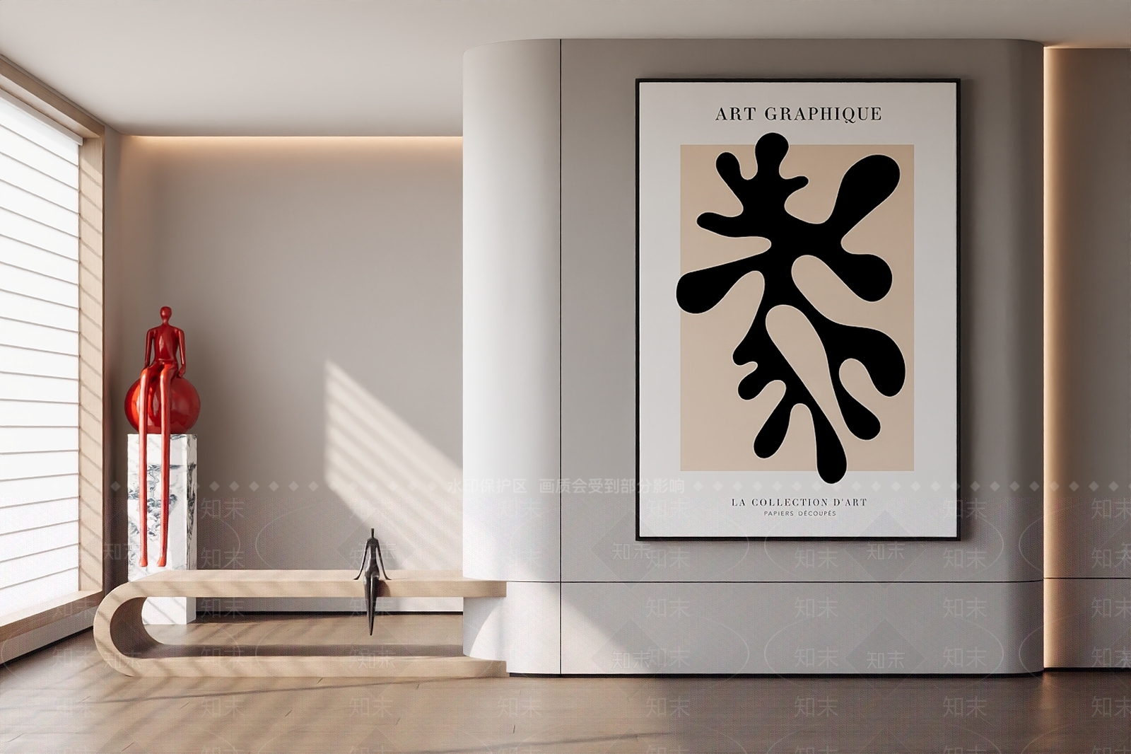 现代意式挂画3D模型下载【ID:1202187002】