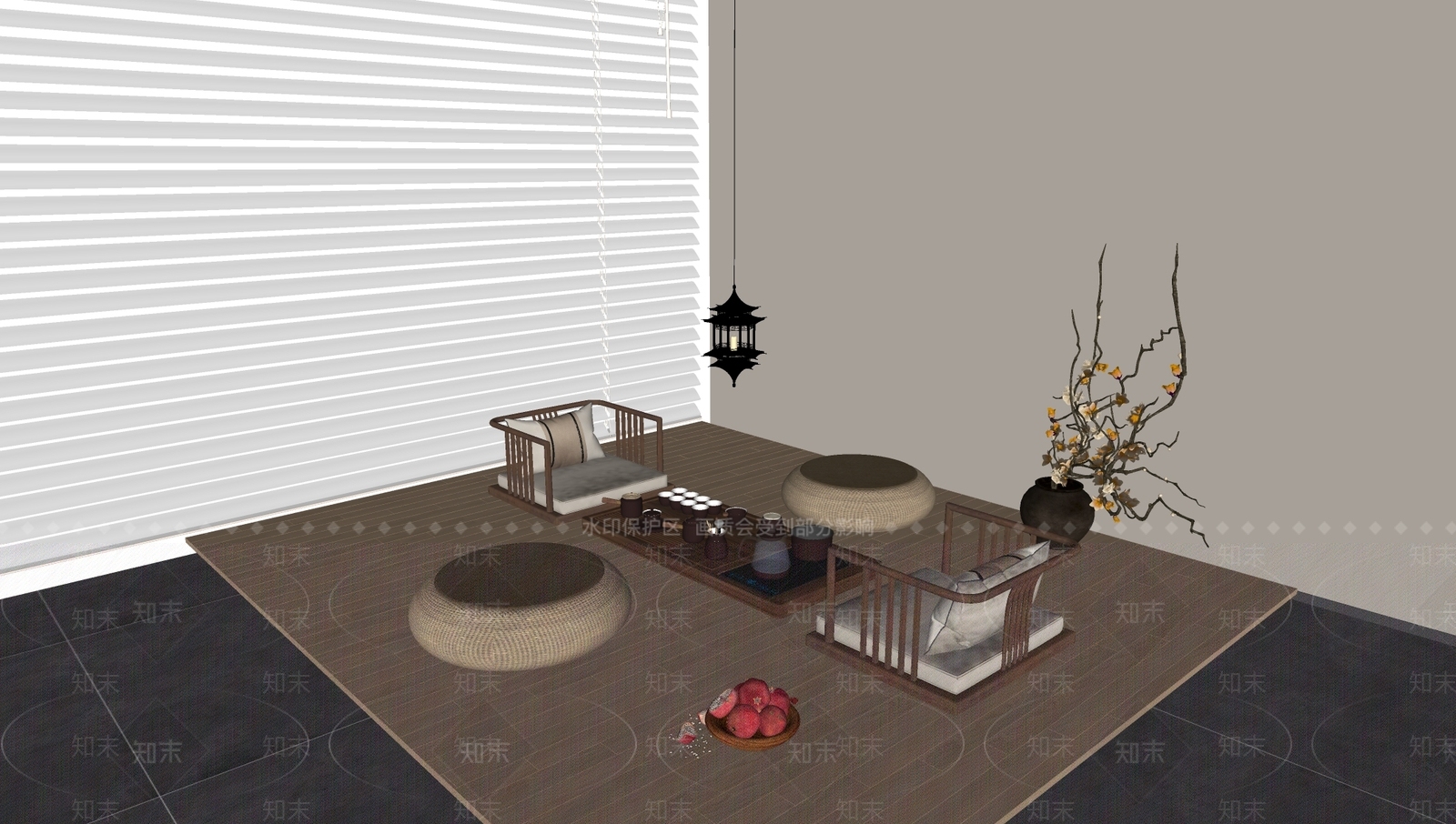 现代其他桌子SU模型下载【ID:1202190966】