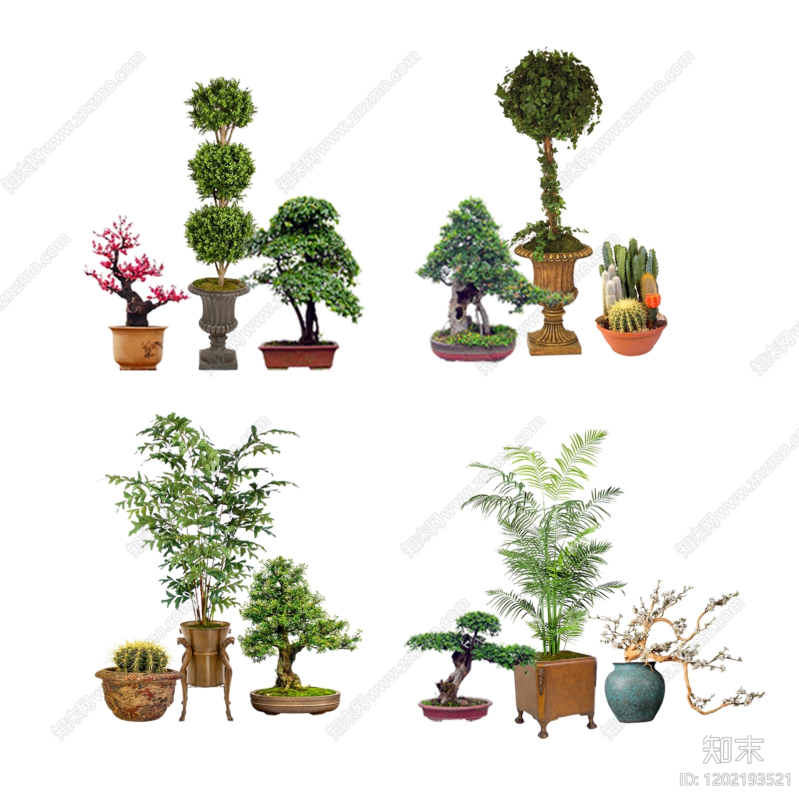 新中式现代盆栽下载【ID:1202193521】
