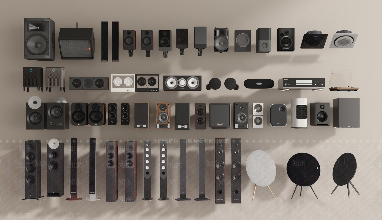 音响3D模型下载【ID:1202198334】