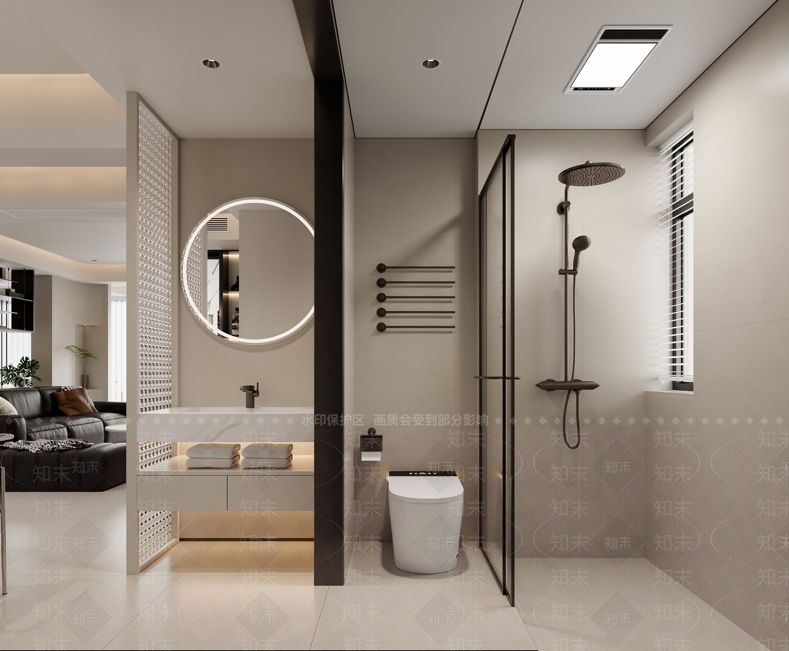 现代客餐厅3D模型下载【ID:1221801910】