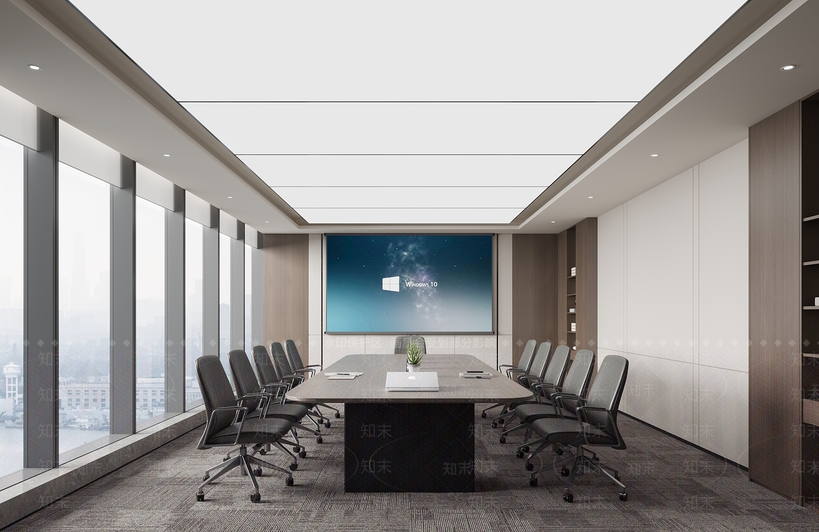 现代会议室SU模型下载【ID:1202202384】