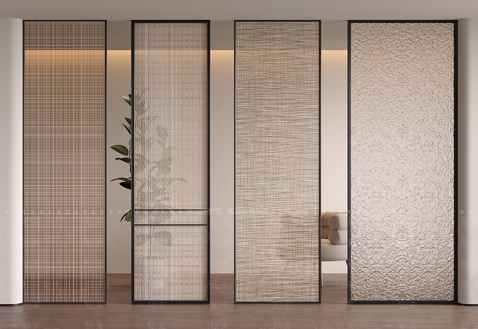 现代隔断3D模型下载【ID:1202207833】
