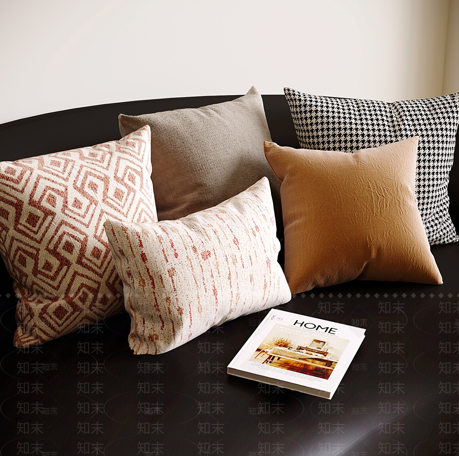 现代抱枕3D模型下载【ID:1202208599】