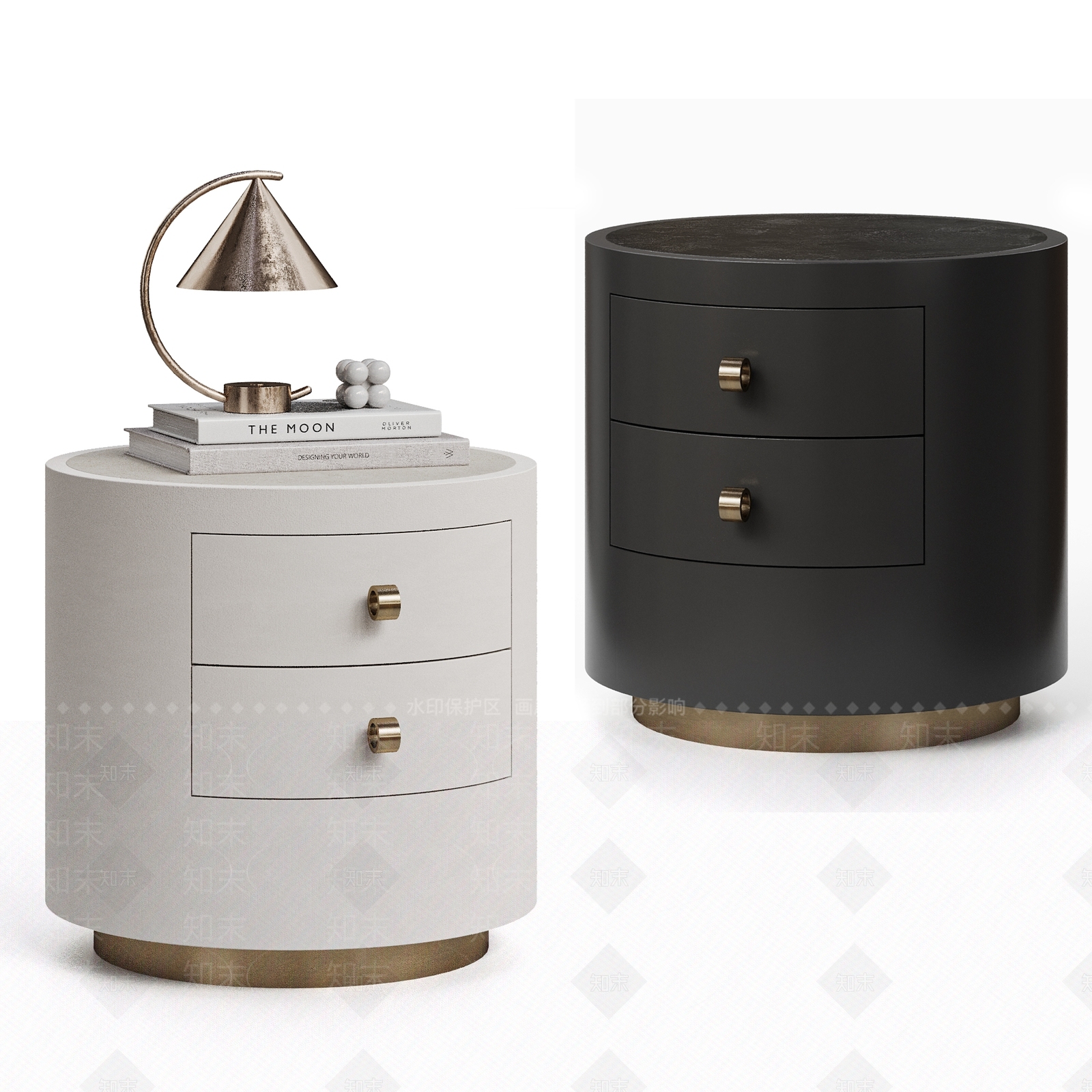 现代意式床头柜SU模型下载【ID:1202209228】