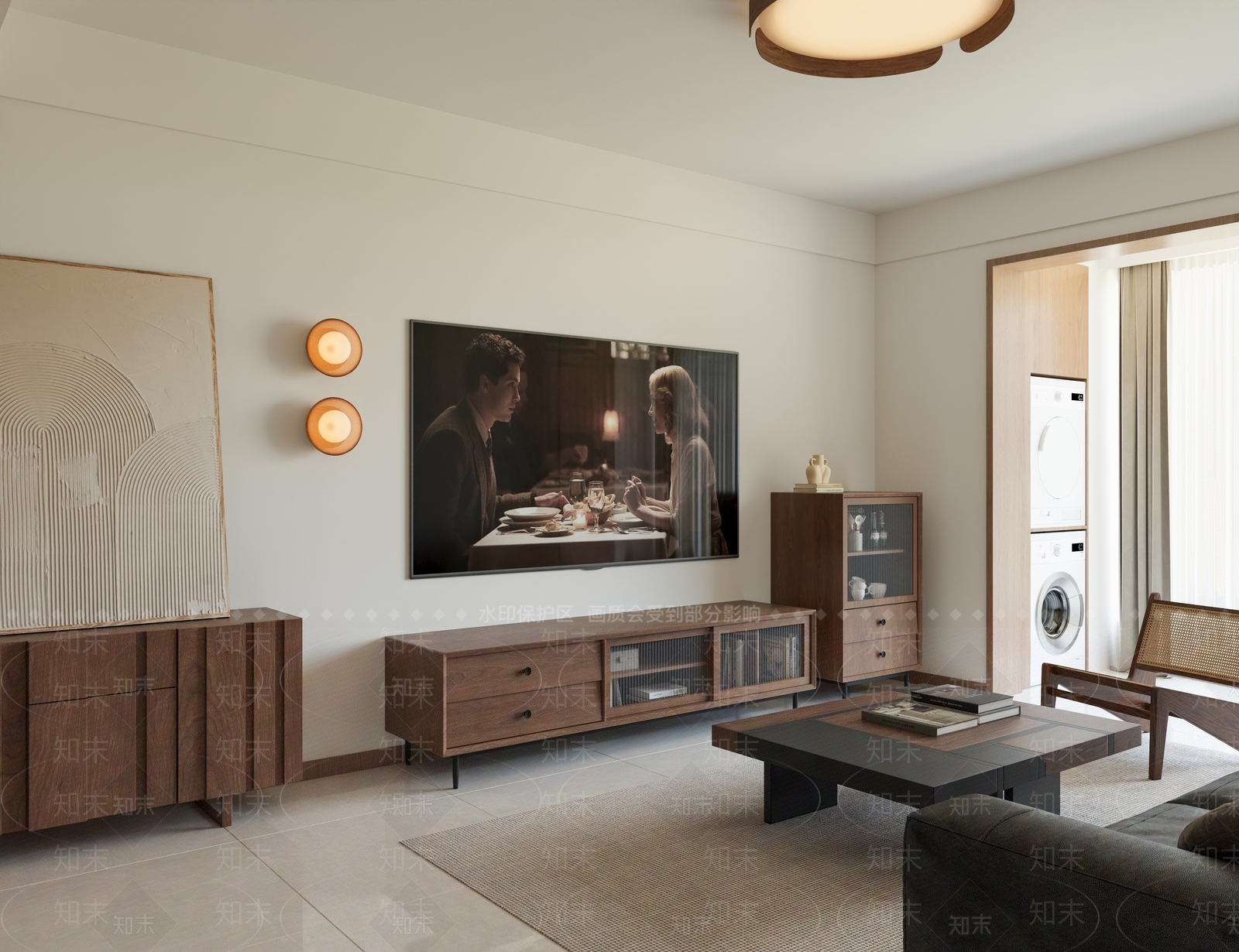 中古现代家居客厅3D模型下载【ID:1202210444】