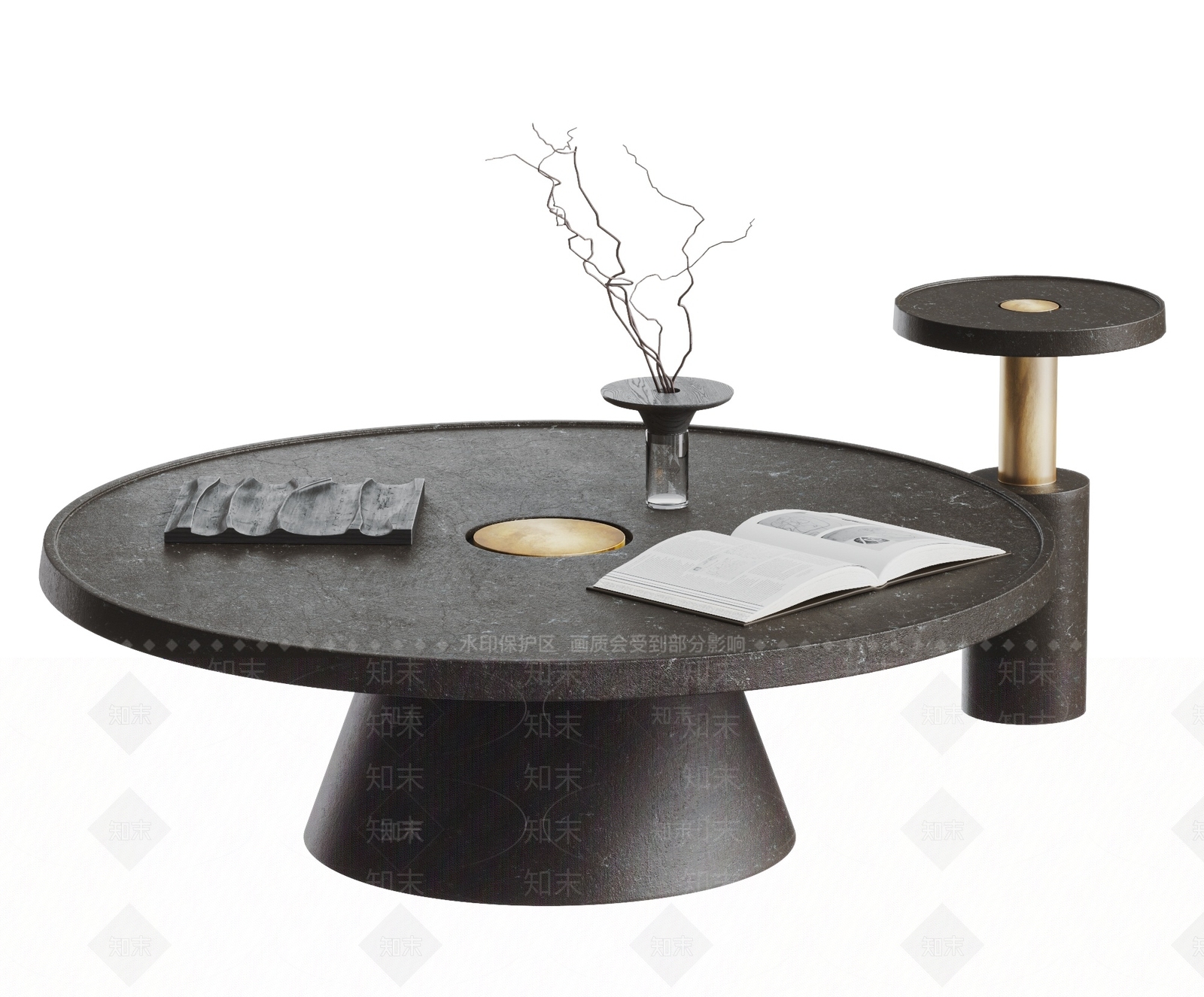 现代意式茶几SU模型下载【ID:1202212344】