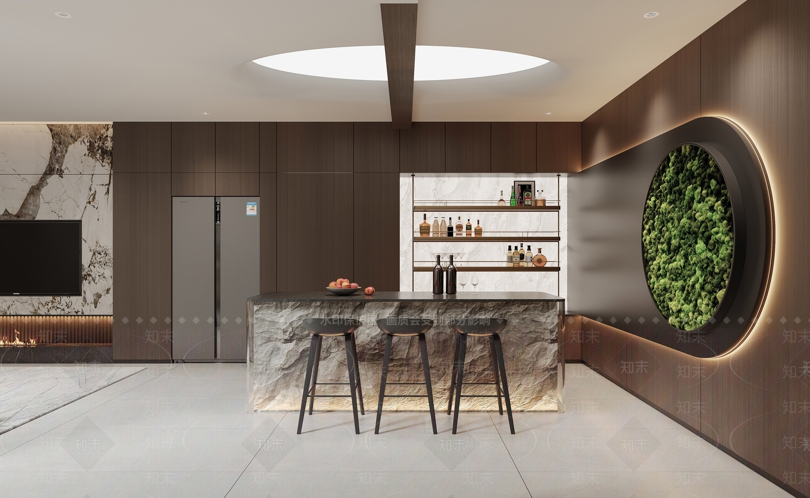 现代意式地下室客厅3D模型下载【ID:1202231125】