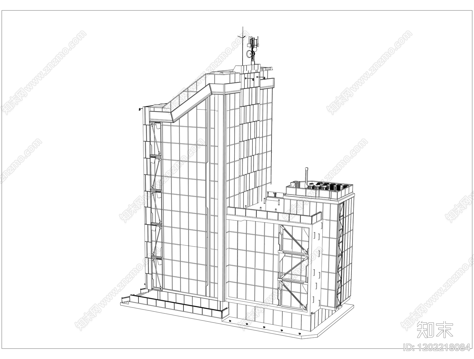 现代其他商业建筑cad施工图下载【ID:1202218084】