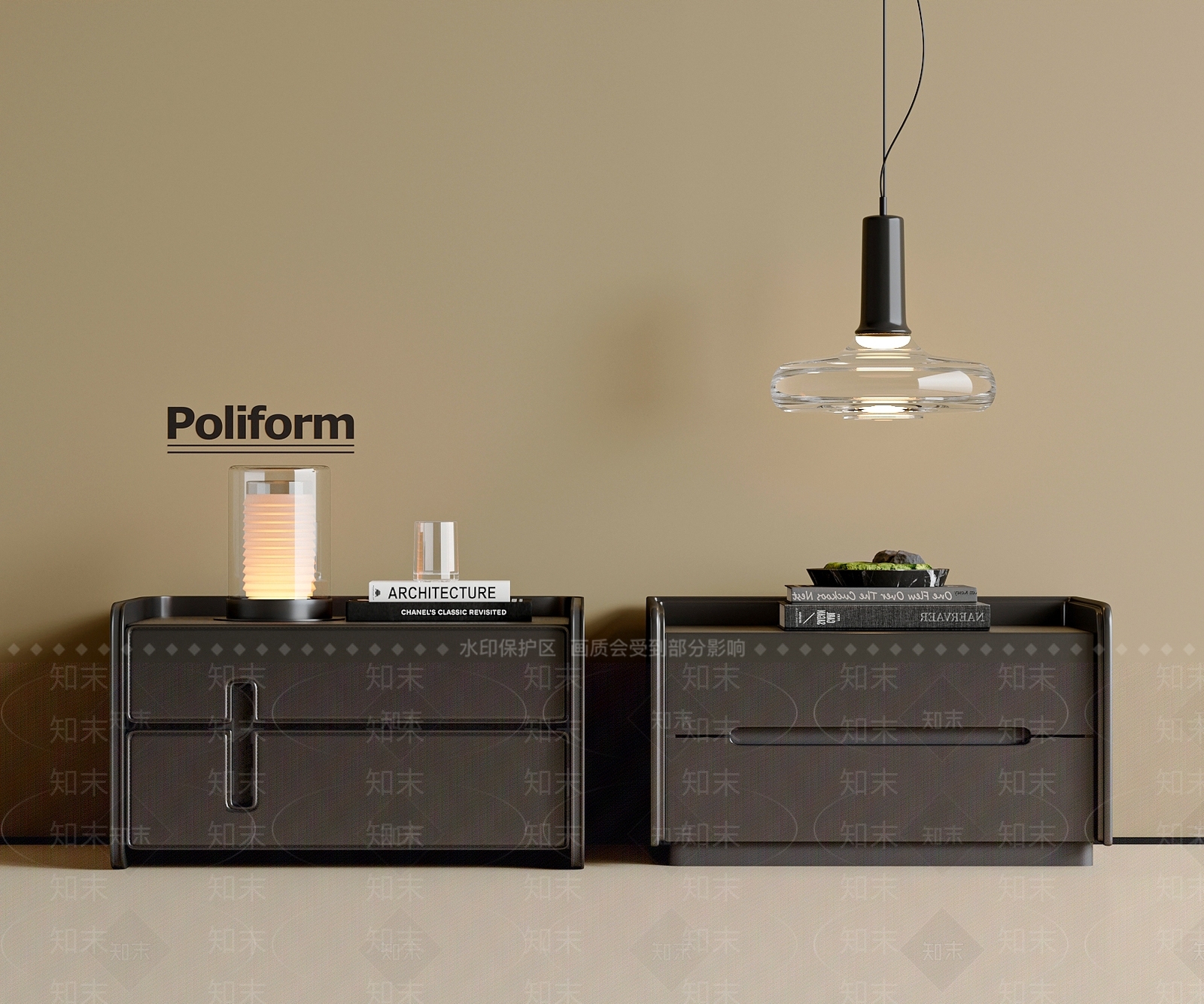 现代简约床头柜SU模型下载【ID:1202221734】