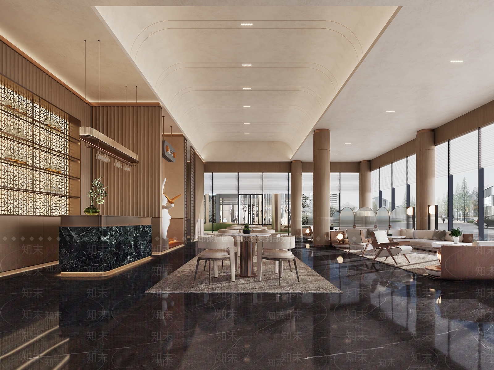 现代轻奢售楼处3D模型下载【ID:1202228551】