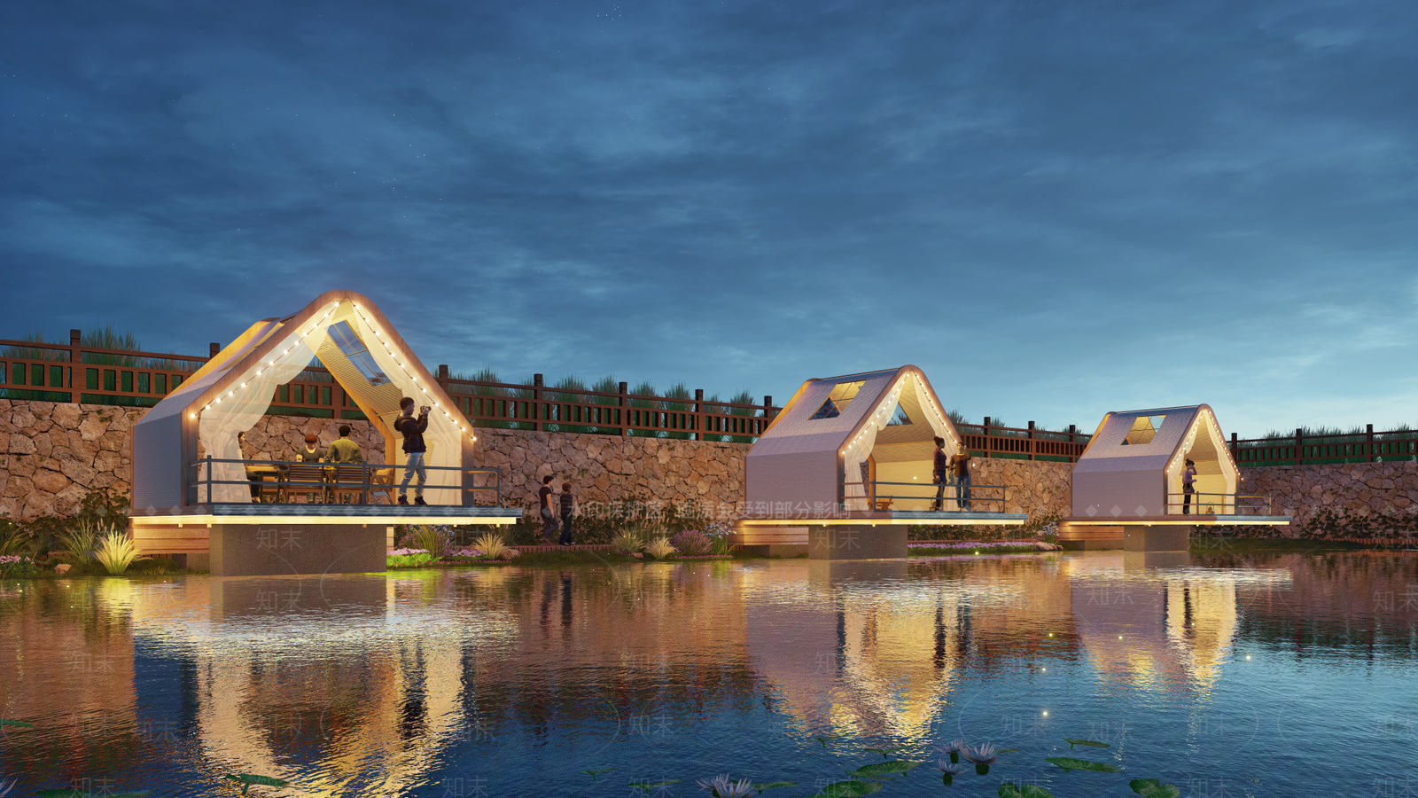 现代亭子SU模型下载【ID:1202229423】