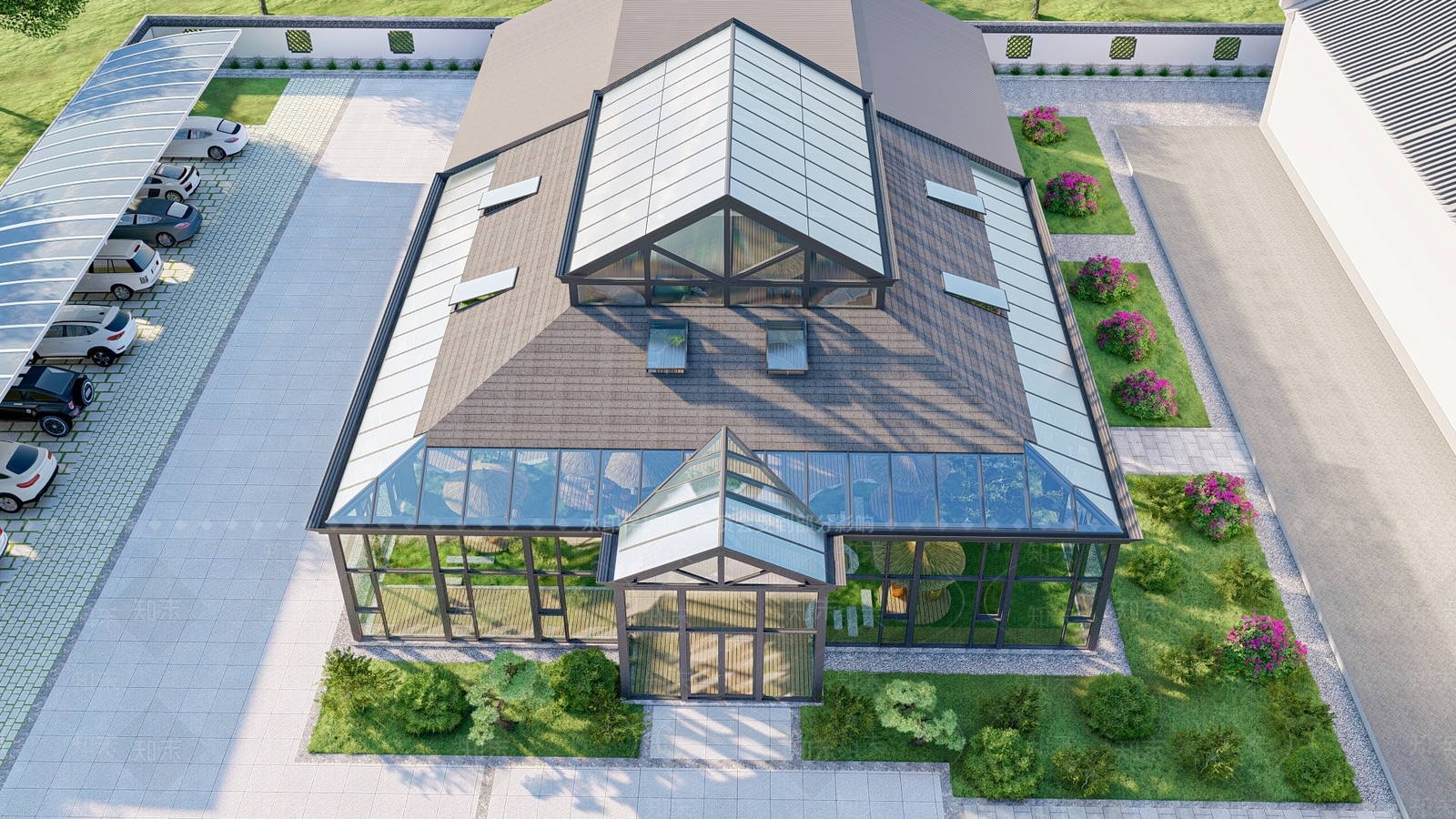 现代风格建筑SU模型下载【ID:1202231231】