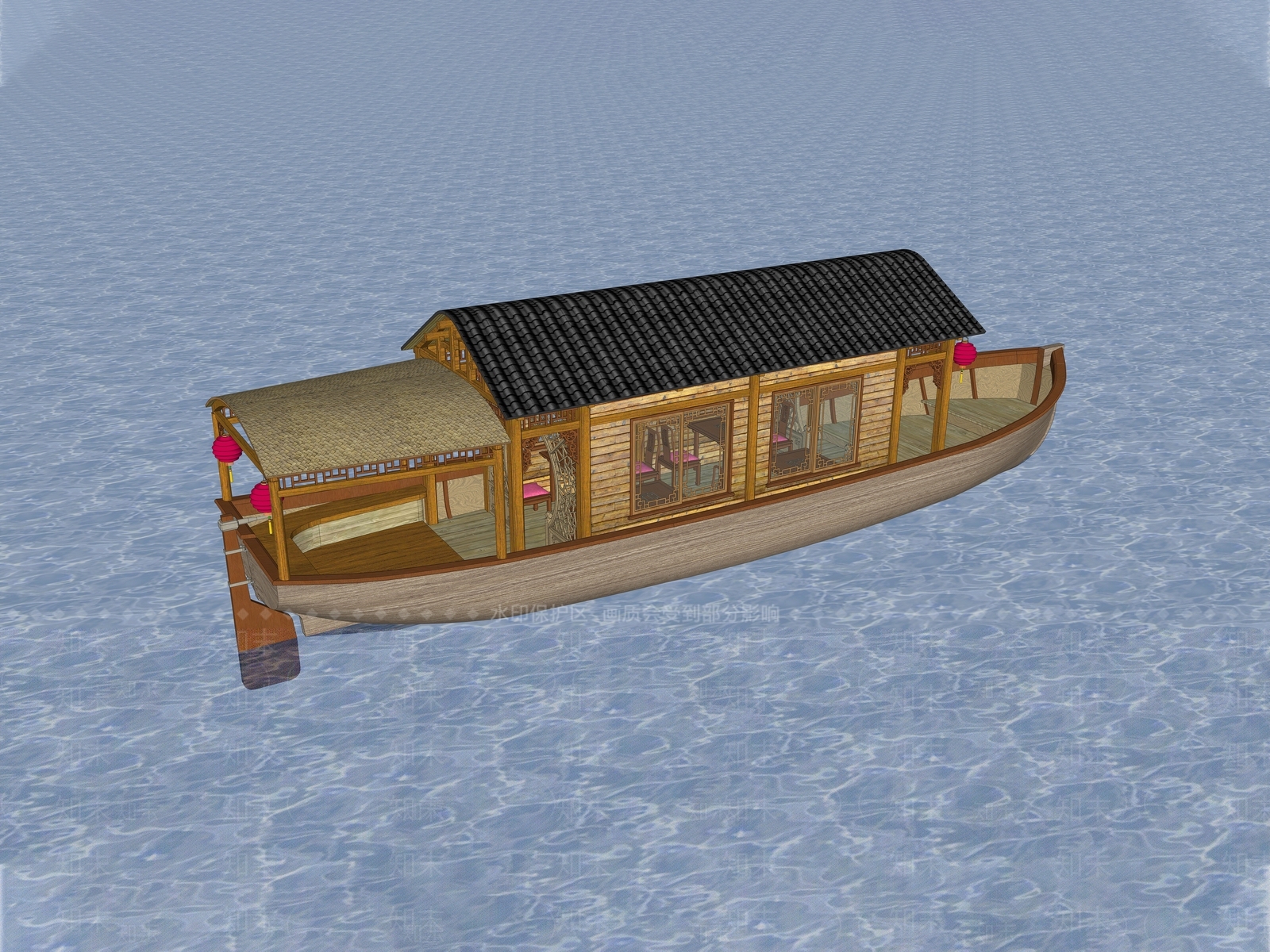 船SU模型下载【ID:1202234373】