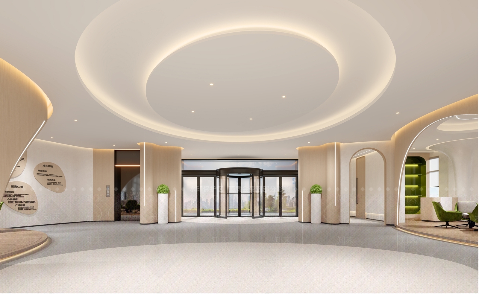 现代简约医院大厅3D模型下载【ID:1202241134】