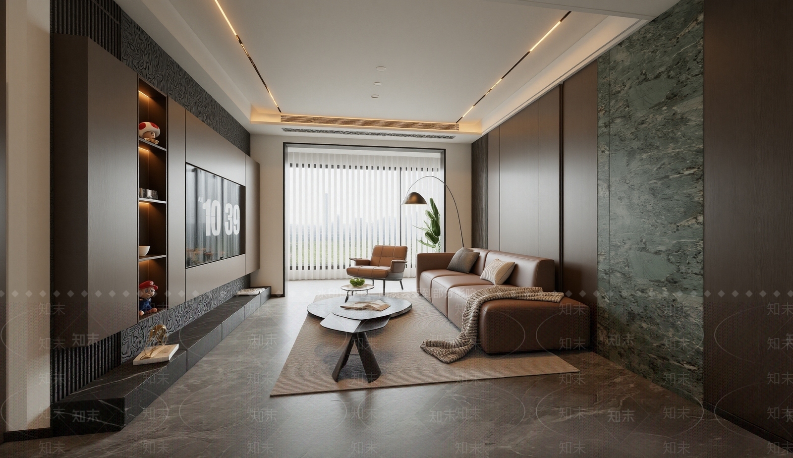 现代意式客餐厅3D模型下载【ID:1202243844】