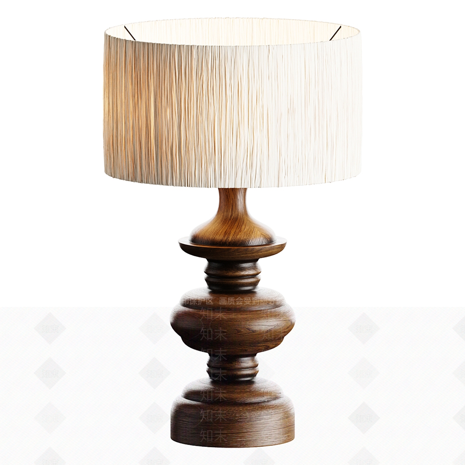 中古侘寂台灯SU模型下载【ID:1202247850】