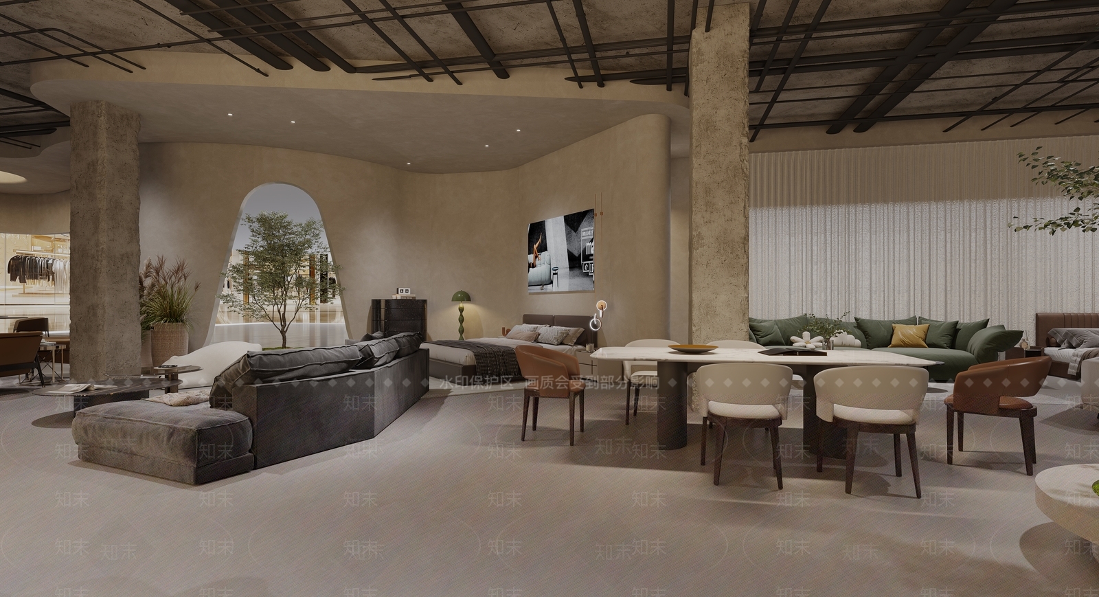 现代家居专卖店3D模型下载【ID:1202249750】