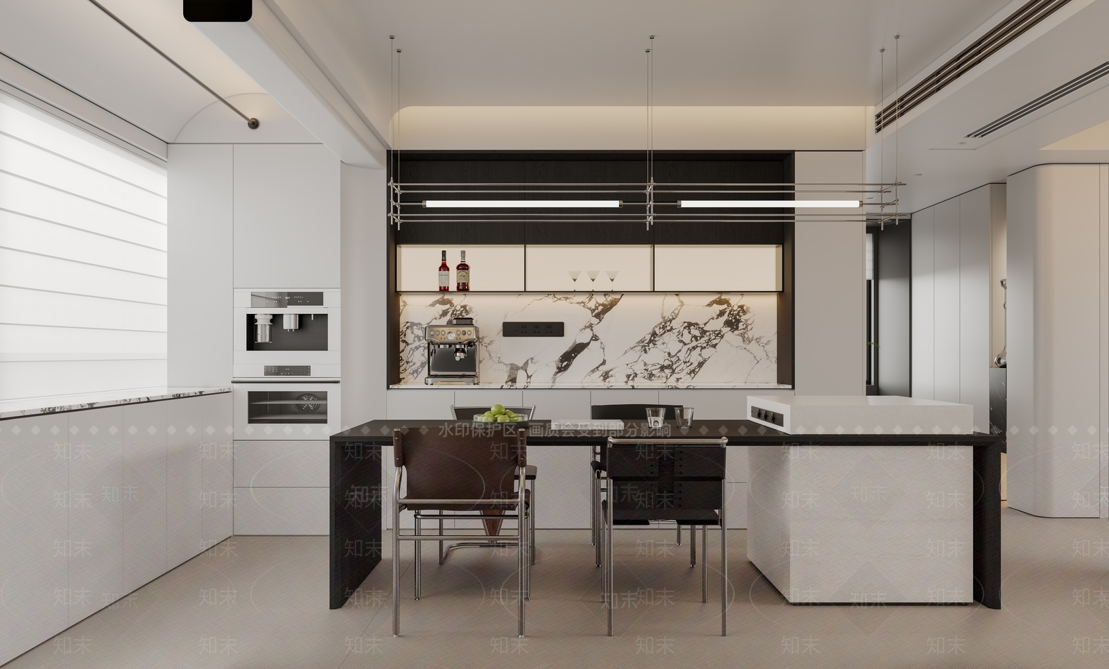 现代家居餐厅3D模型下载【ID:1202251193】