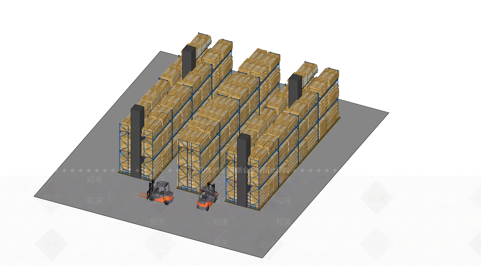 现代工业仓储建筑SU模型下载【ID:1202257342】