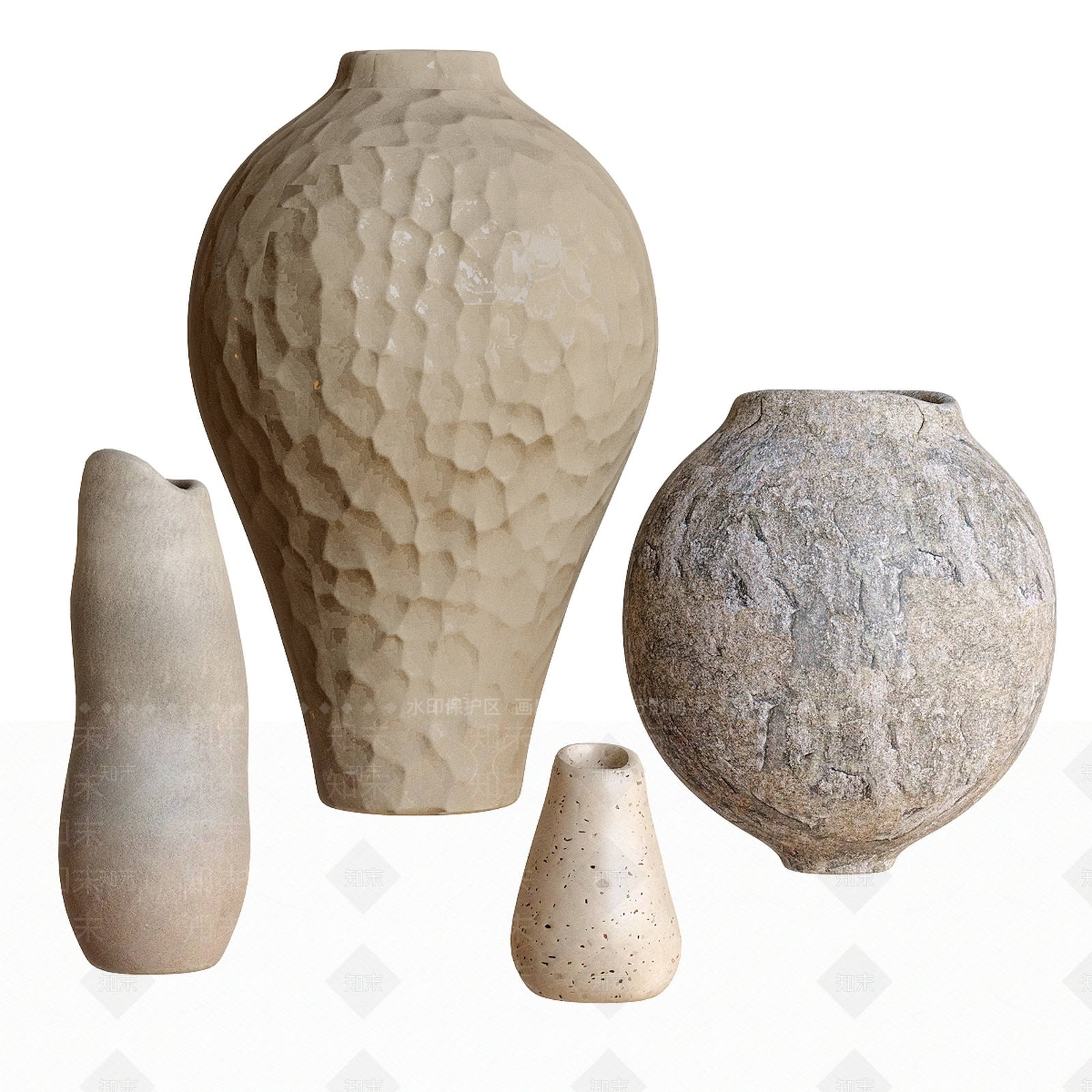 中古侘寂罐子3D模型下载【ID:1202258314】