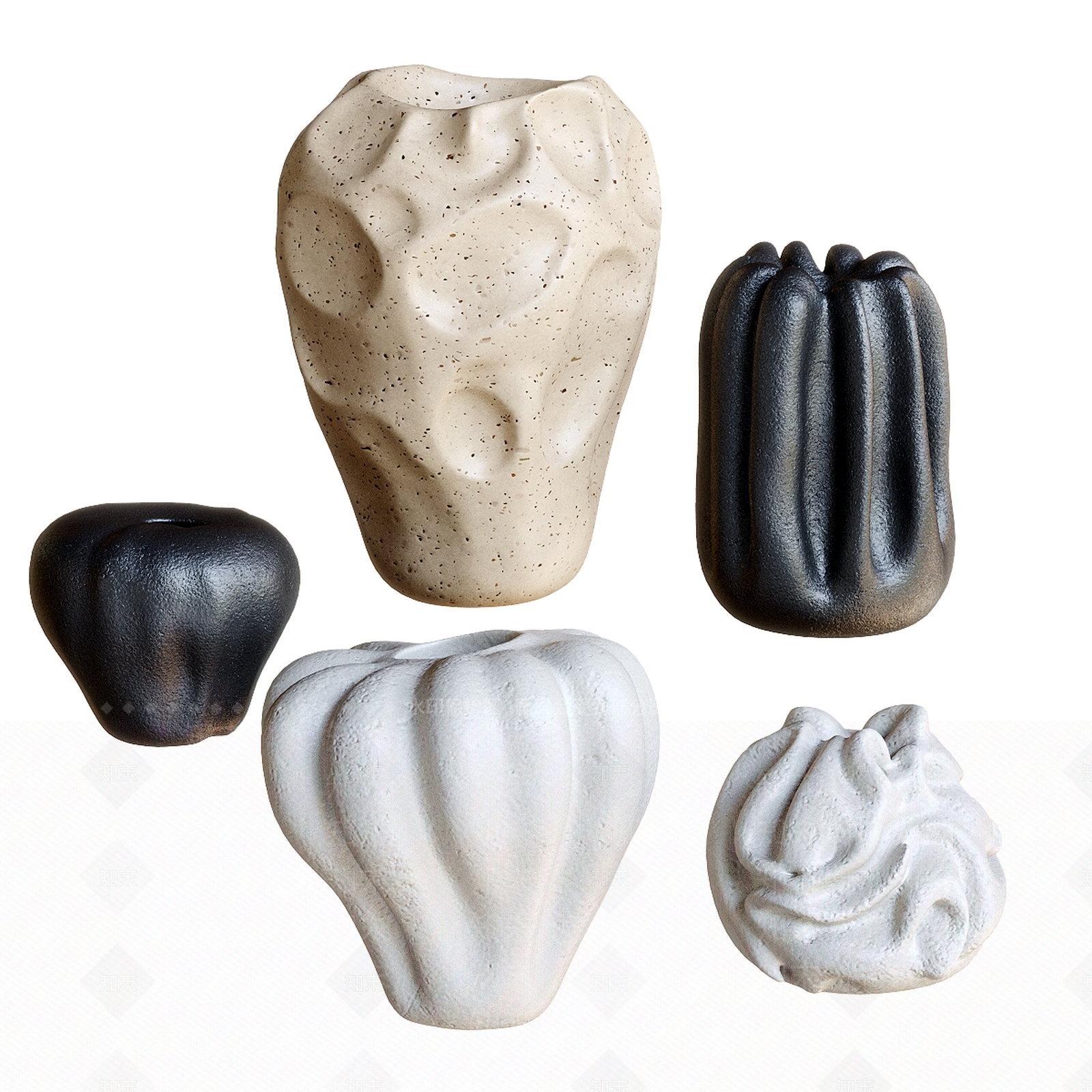 现代摆件组合3D模型下载【ID:1202258367】