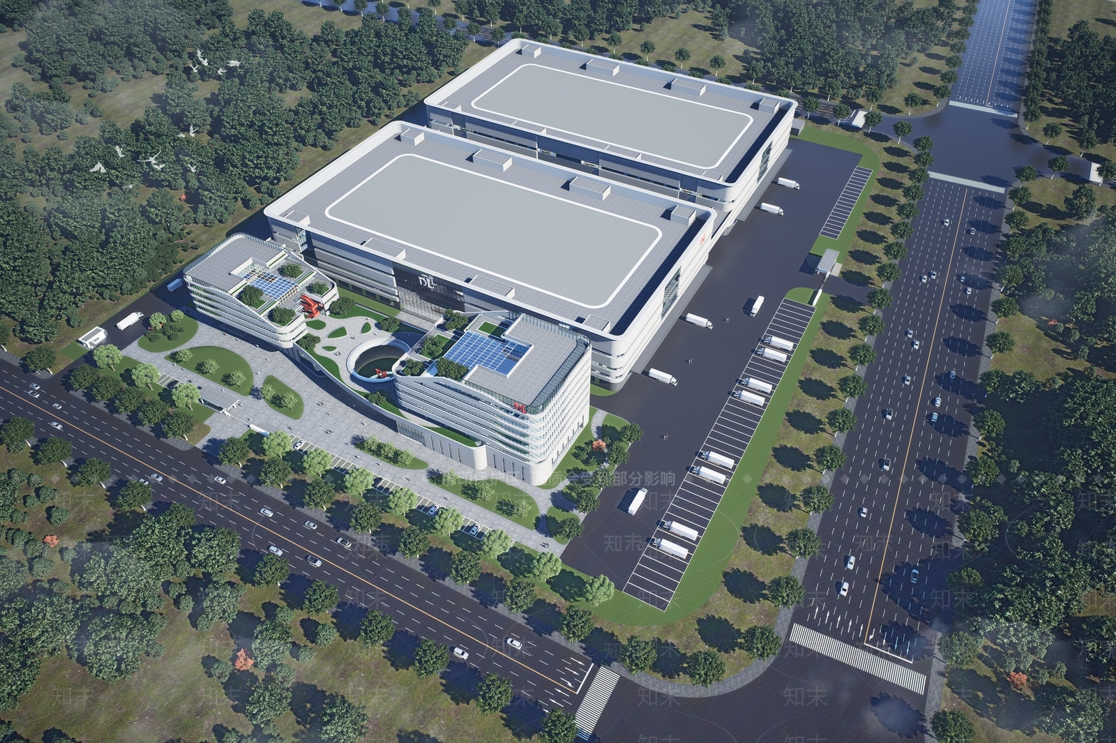 现代厂房SU模型下载【ID:1202488891】