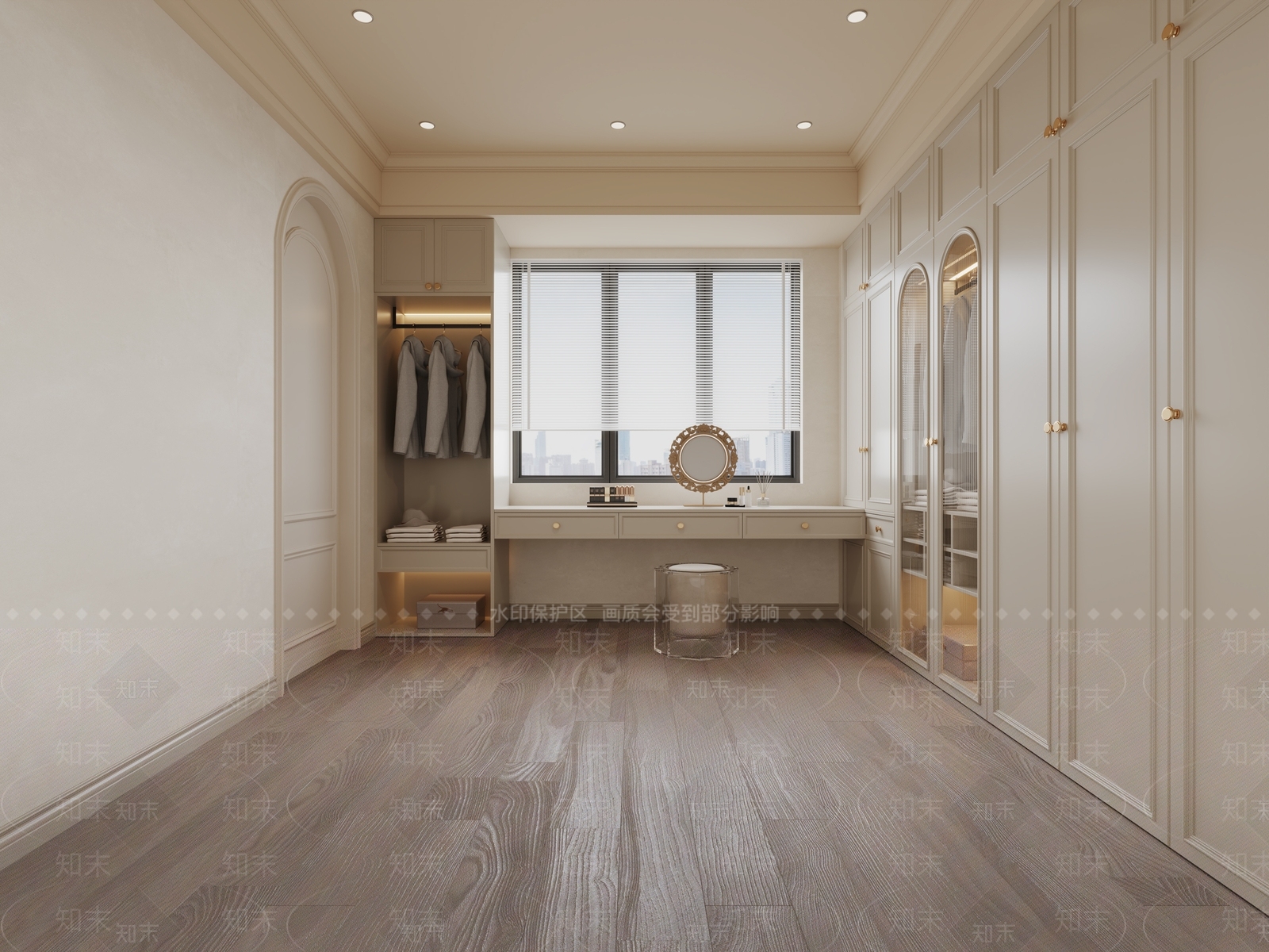 法式衣帽间3D模型下载【ID:1202269909】