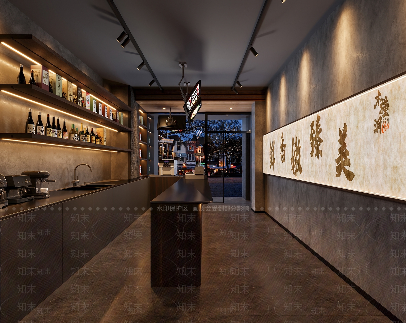 日式酒吧3D模型下载【ID:1202272048】