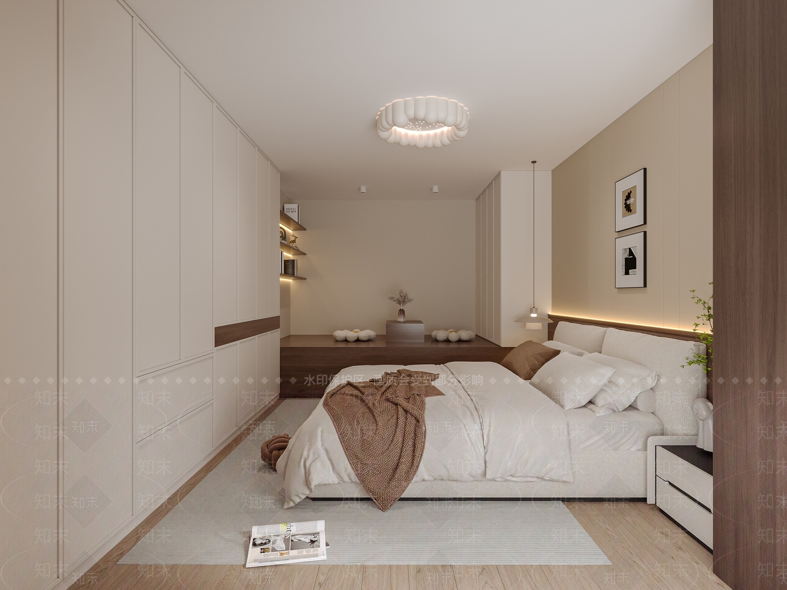 白色梳妆台梳妆台3D模型下载【ID:1227489930】