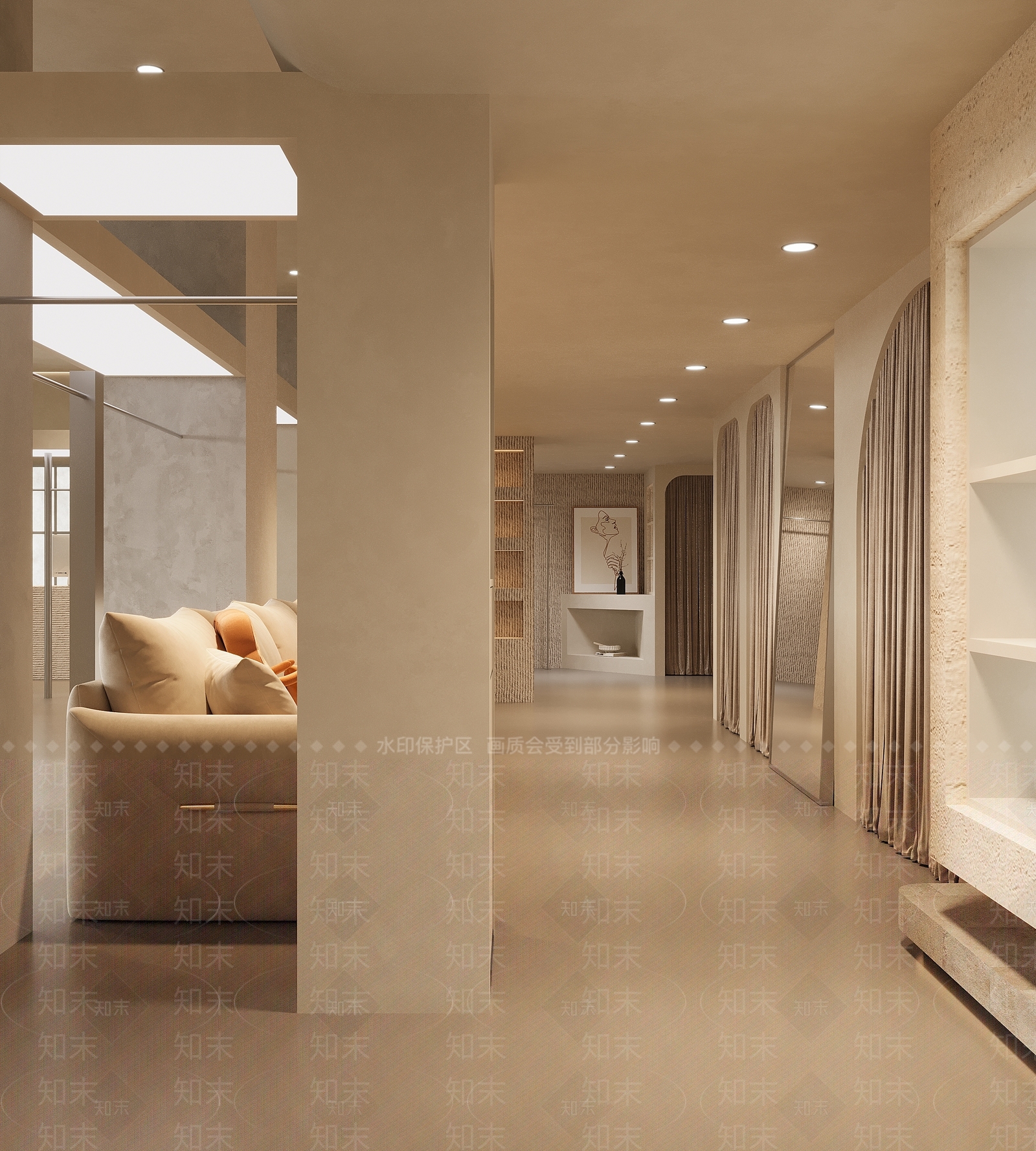 奶油服装店3D模型下载【ID:1202298236】