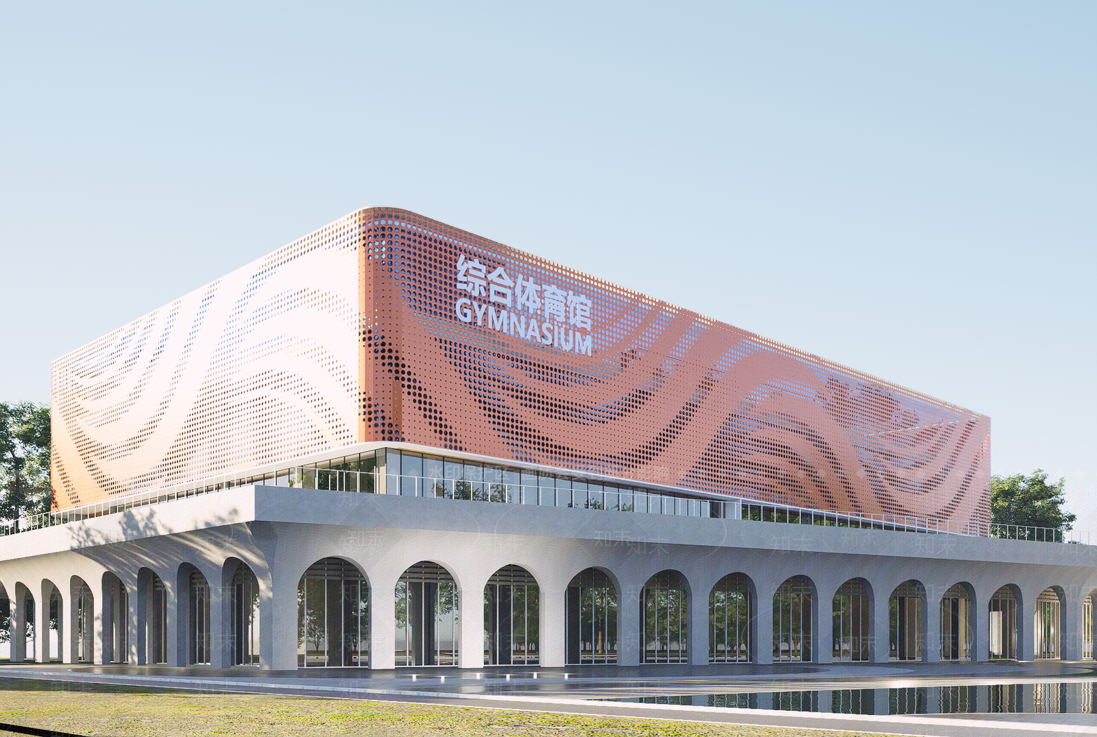 现代体育馆SU模型下载【ID:1202287769】