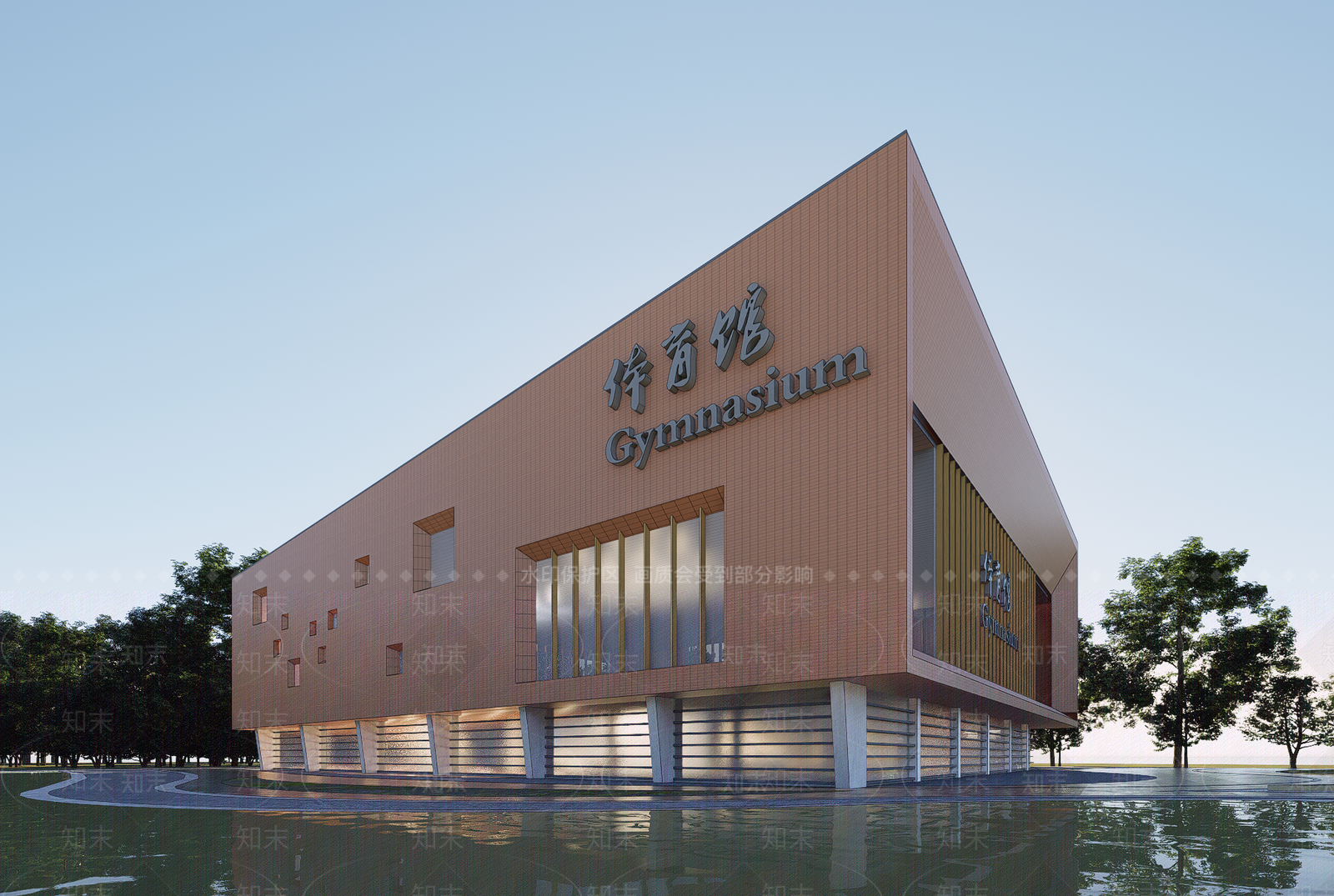 现代体育馆SU模型下载【ID:1202288670】