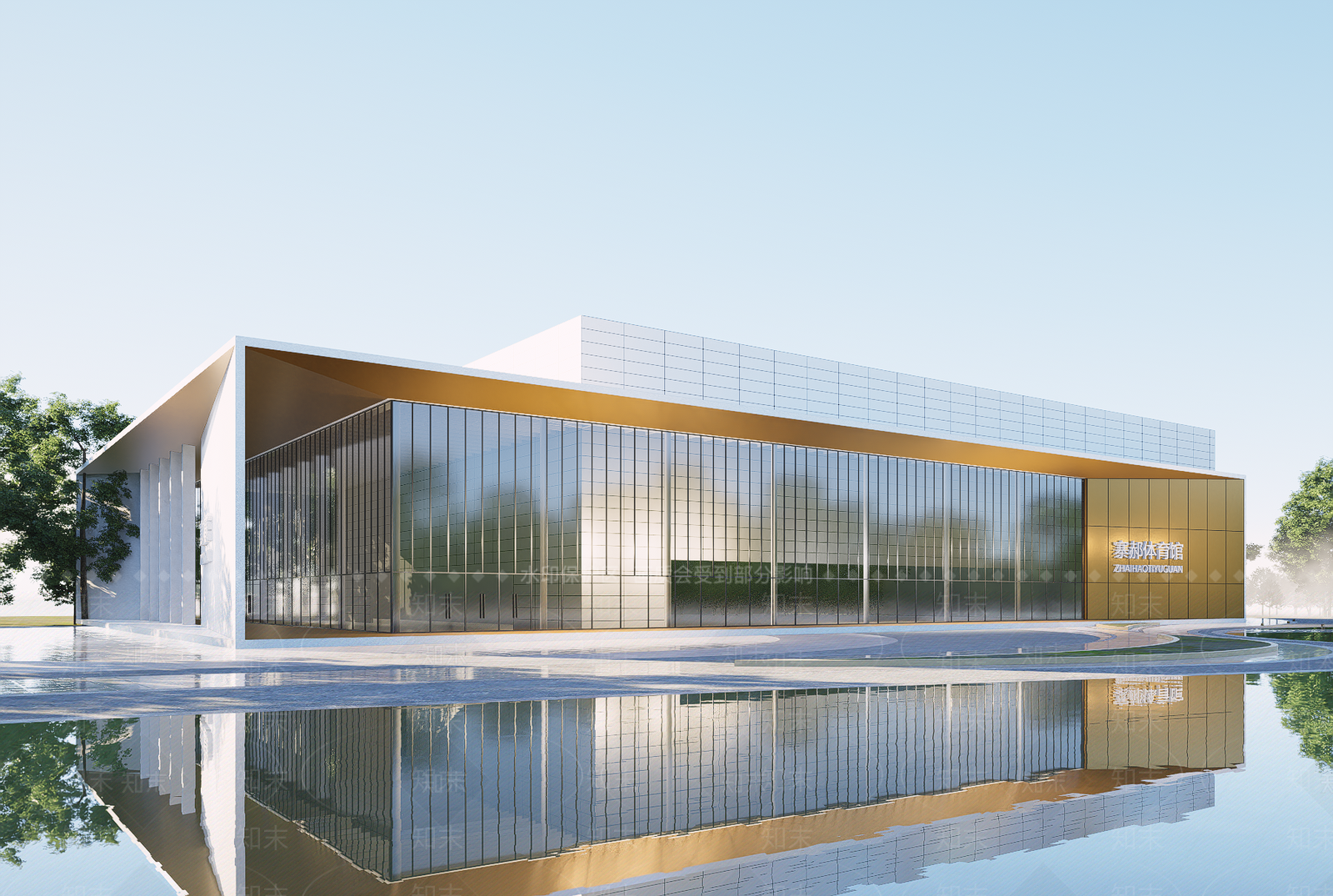 现代体育馆SU模型下载【ID:1202406644】