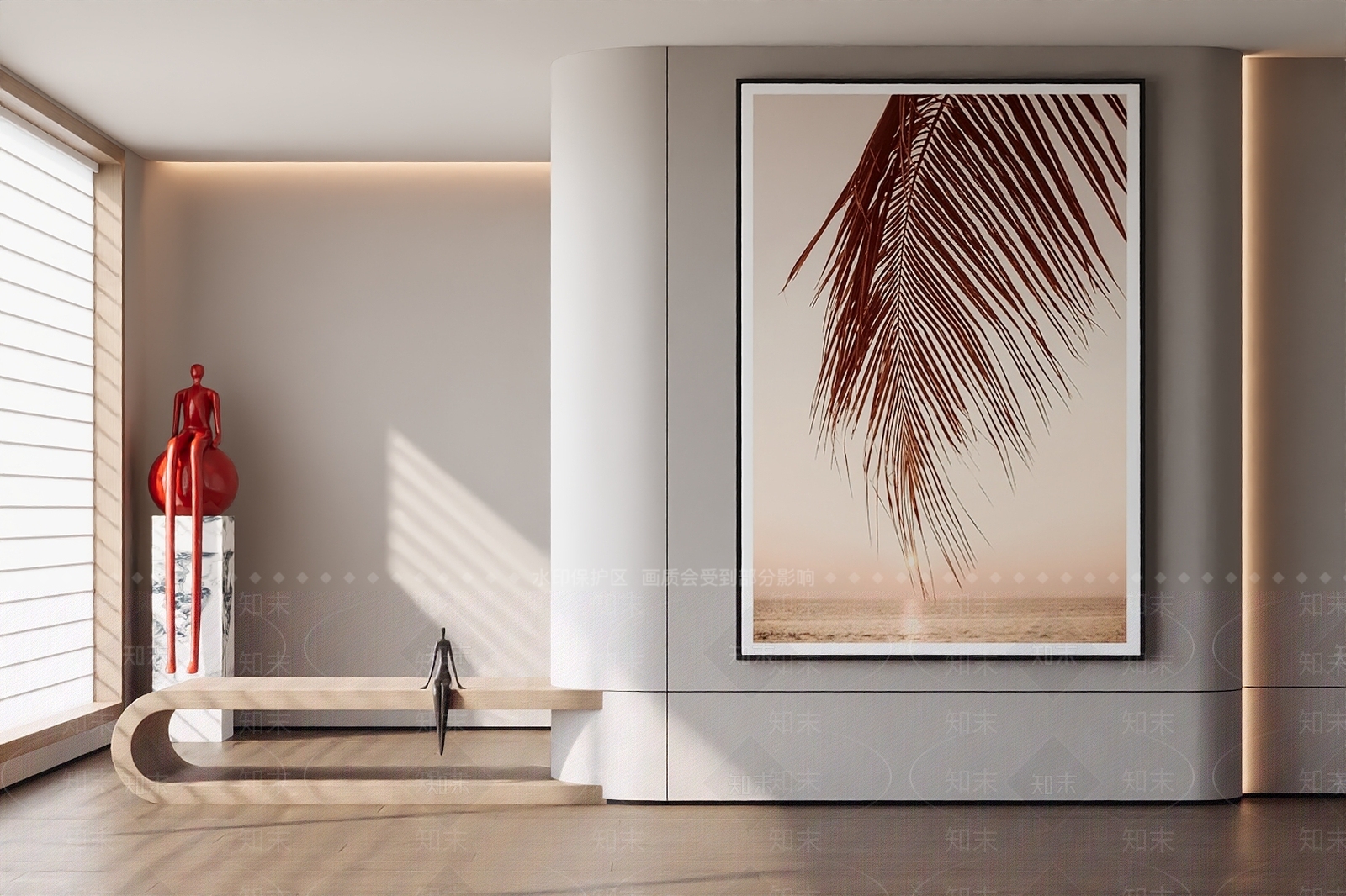 奶油中古挂画3D模型下载【ID:1202291252】