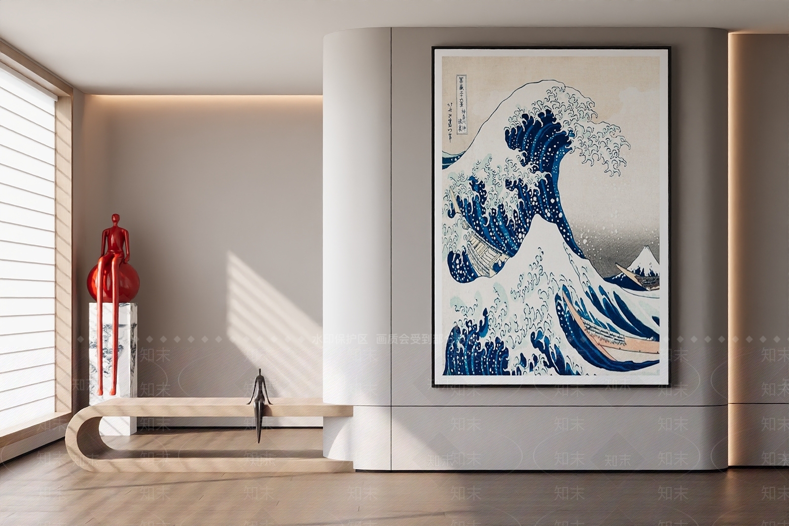 新中式中式挂画3D模型下载【ID:1202291746】