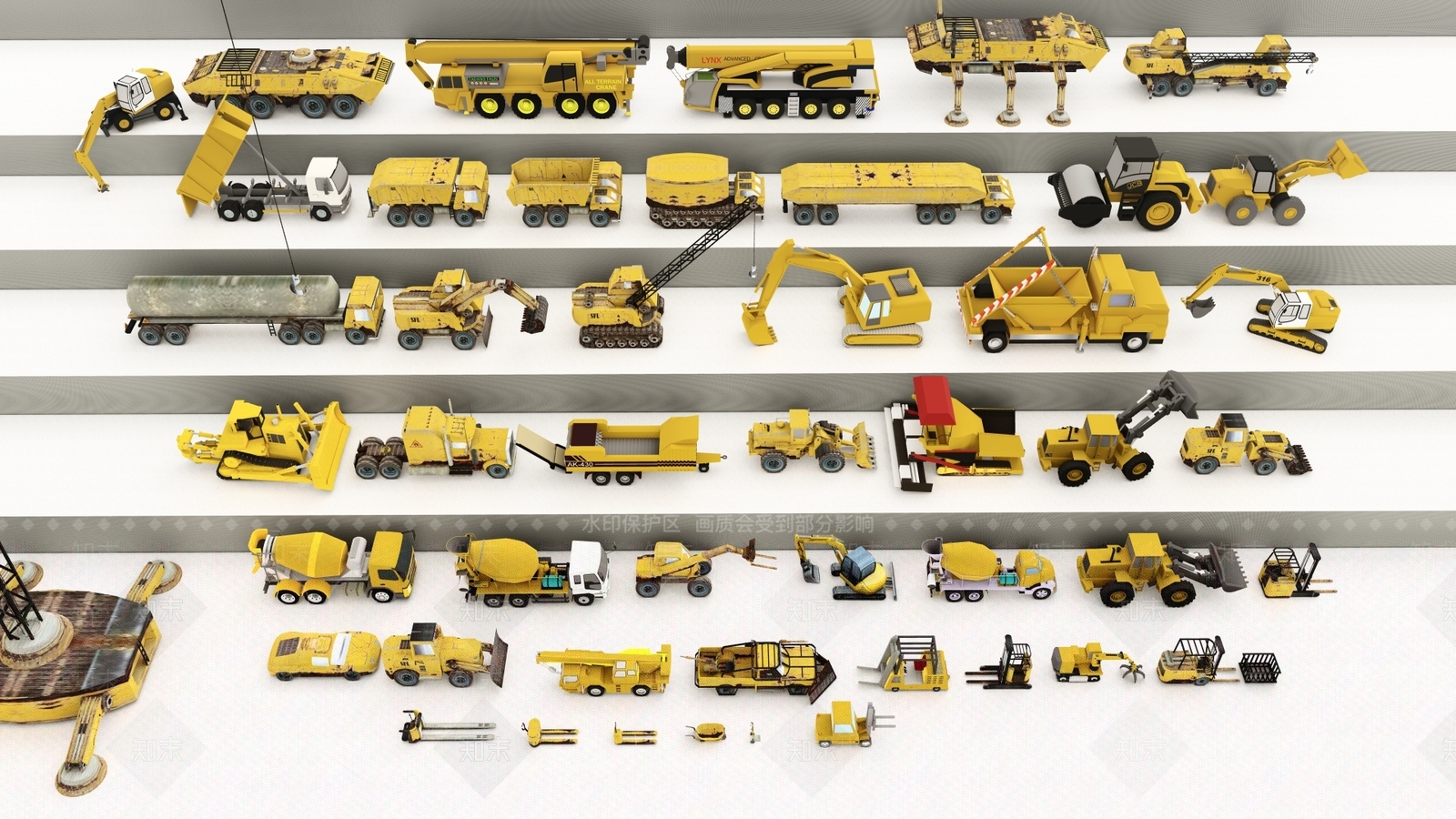 工程车SU模型下载【ID:1202366092】