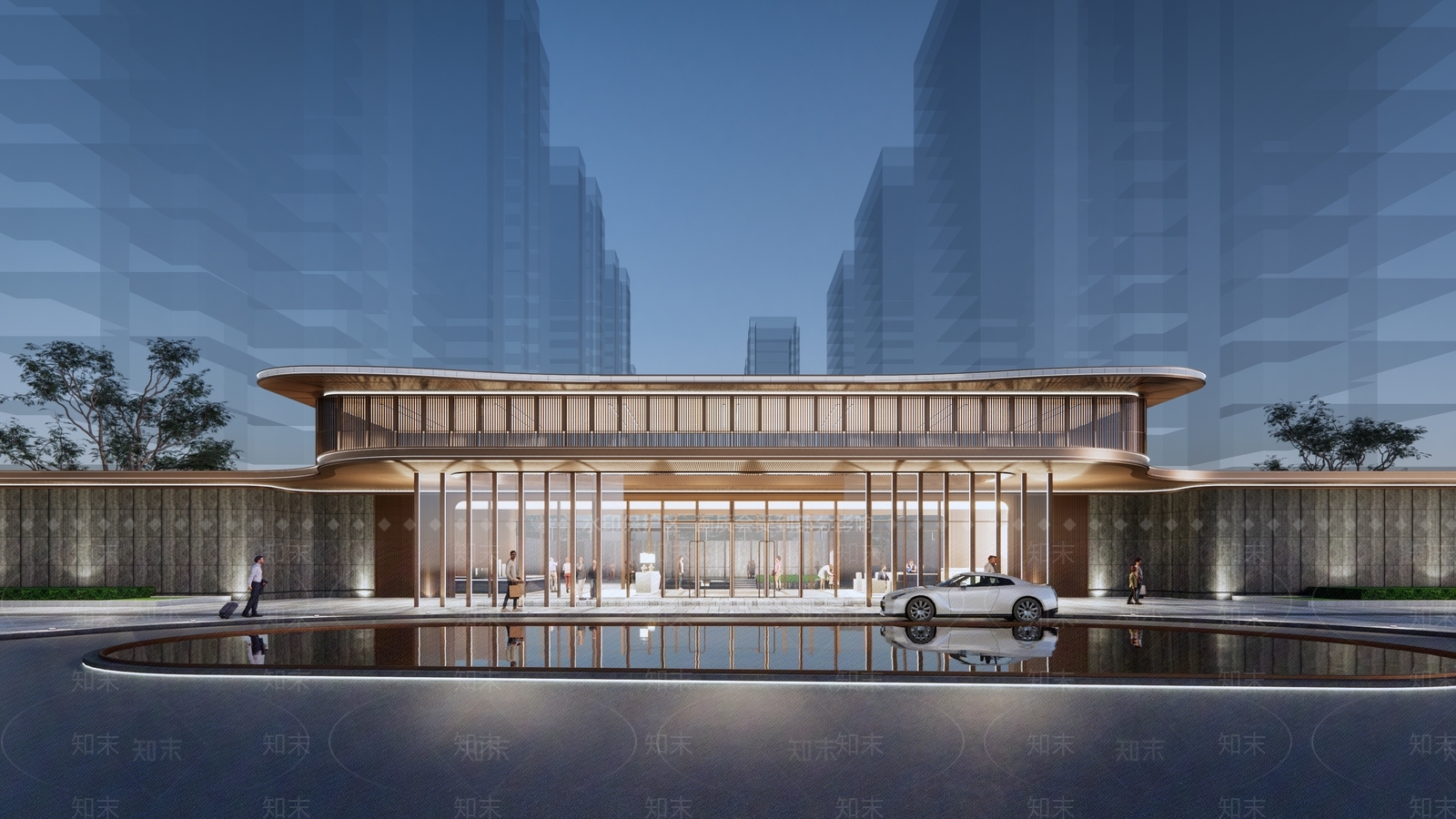 售楼处建筑SU模型精品下载_SketchUp模型_知末网