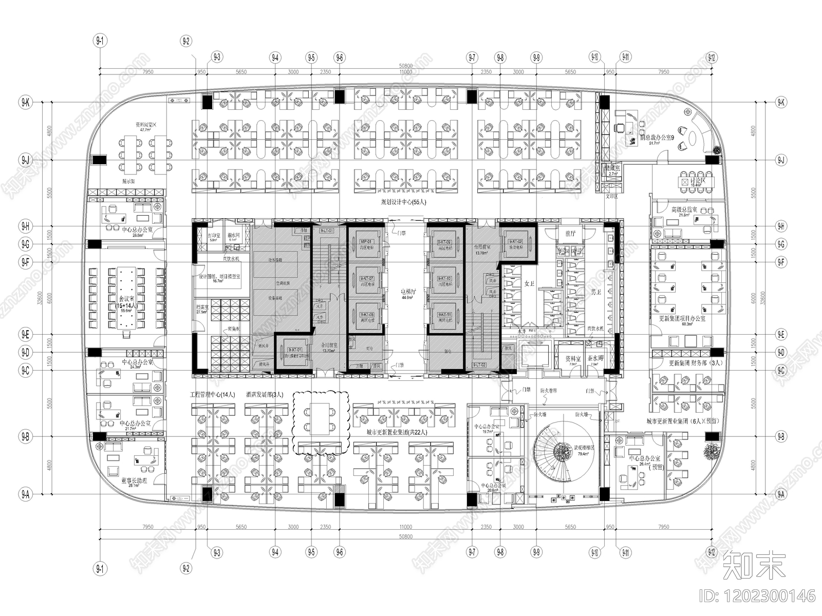 29套办公空间办公室CAD平面图合集cad施工图下载【ID:1202300146】