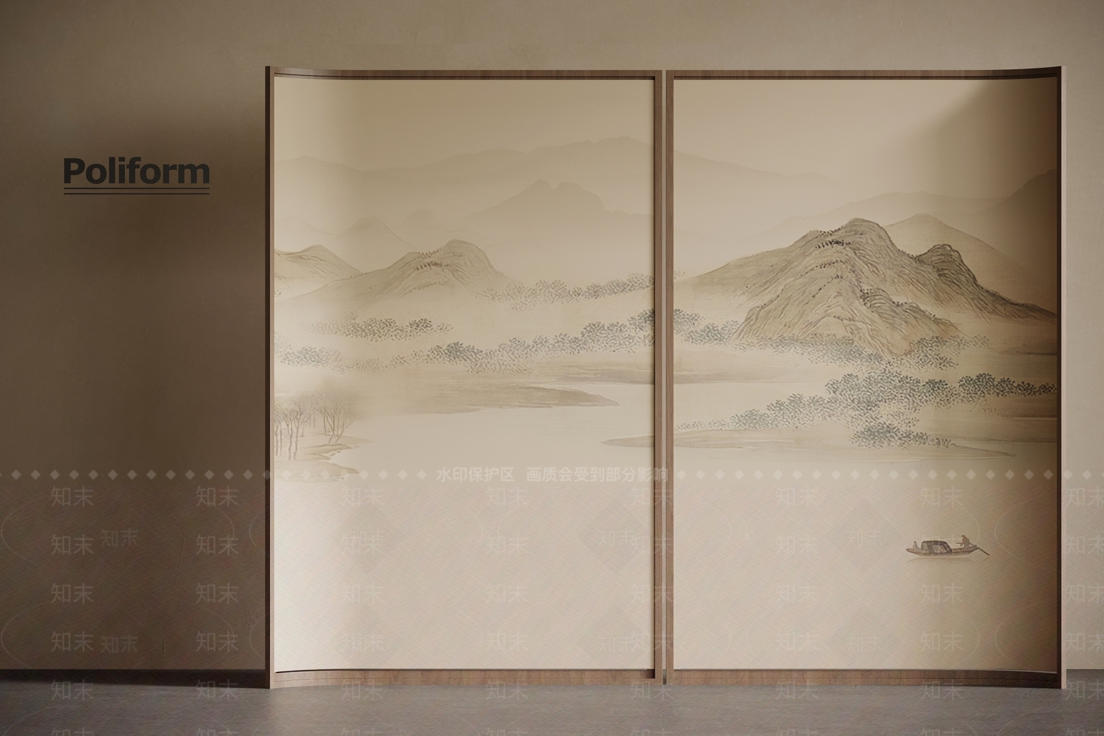 新中式屏风3D模型下载【ID:1202320856】