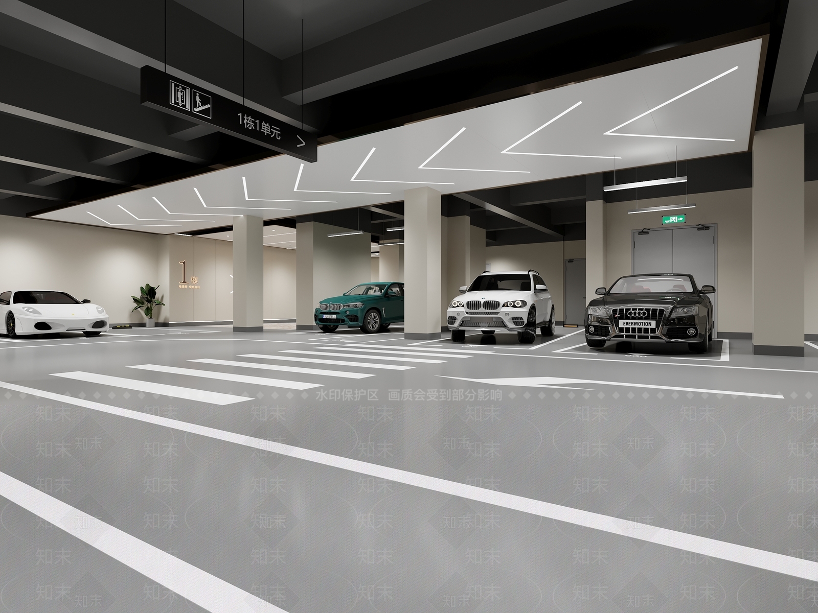 现代极简其他公共空间3D模型下载【ID:1202327289】