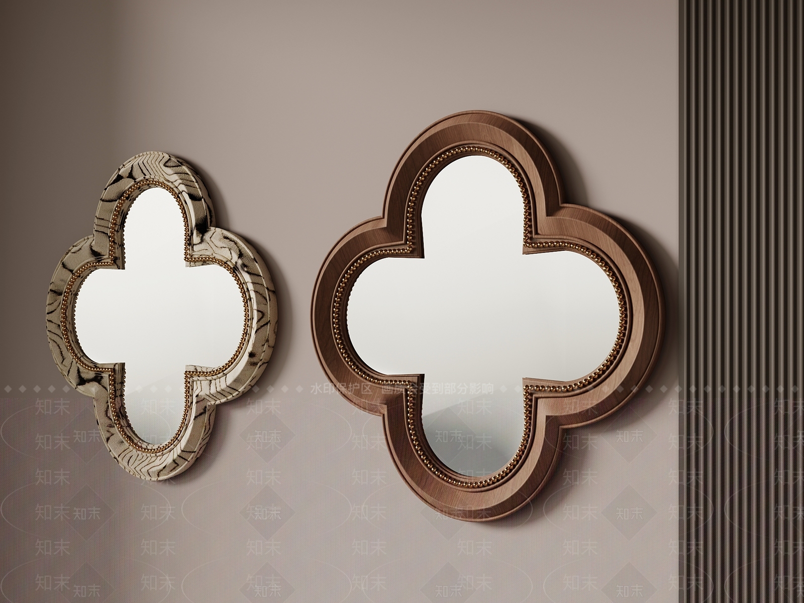 现代中古镜子SU模型下载【ID:1202326043】