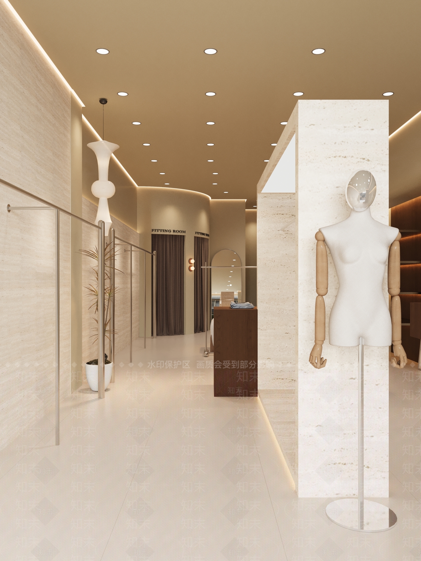 奶油中古服装店3D模型下载【ID:1202332098】