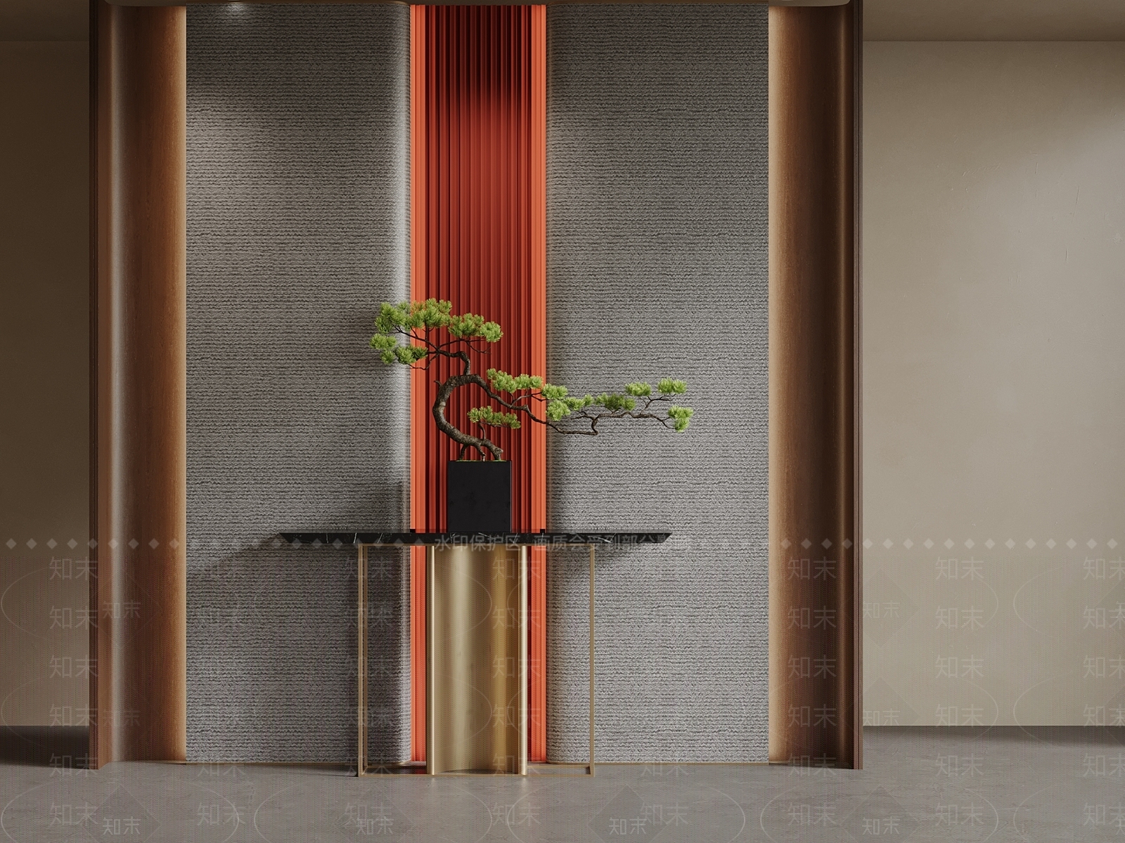 新中式隔断SU模型下载【ID:1202332763】