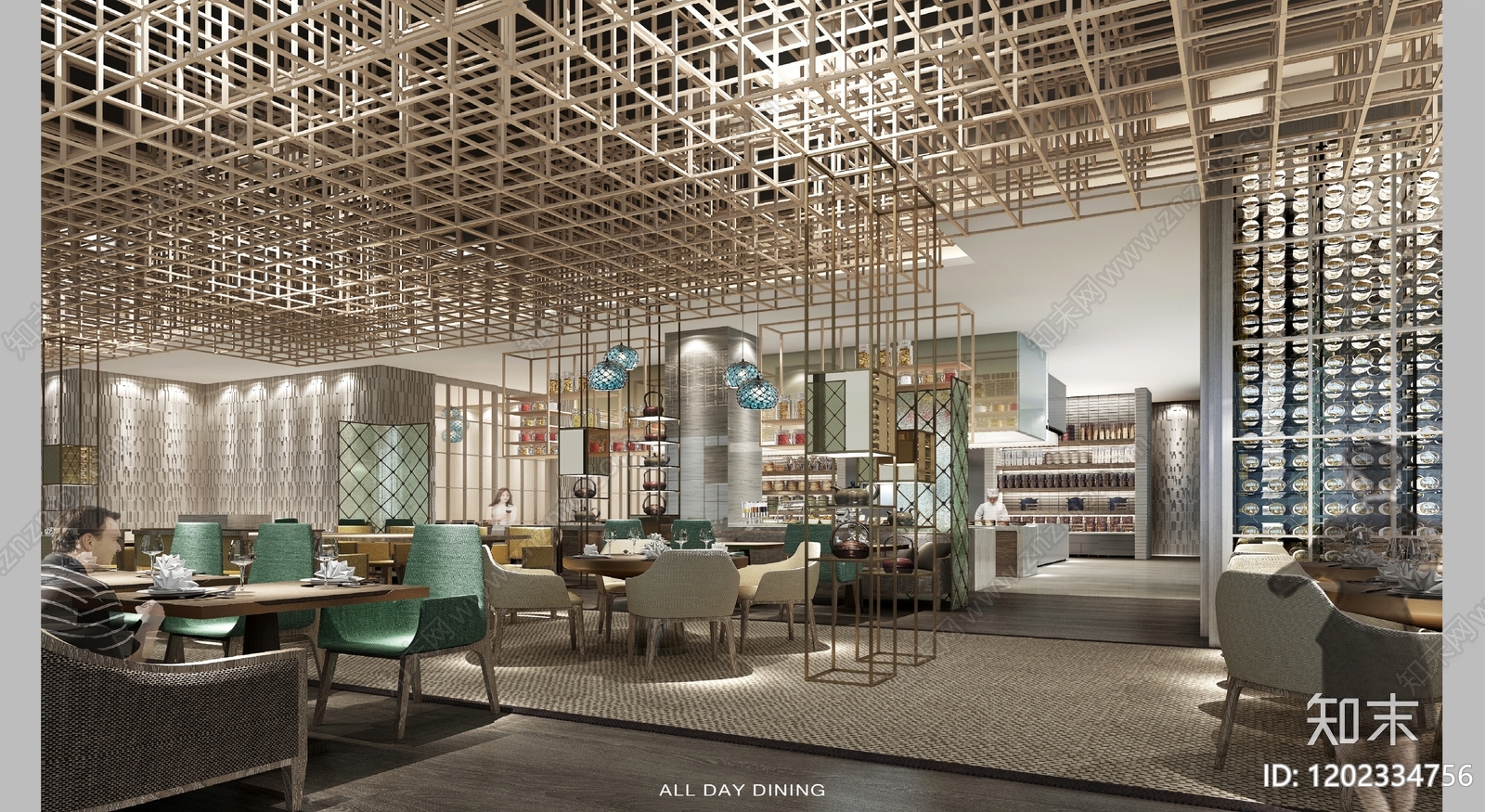 现代新中式酒店下载【ID:1202334756】