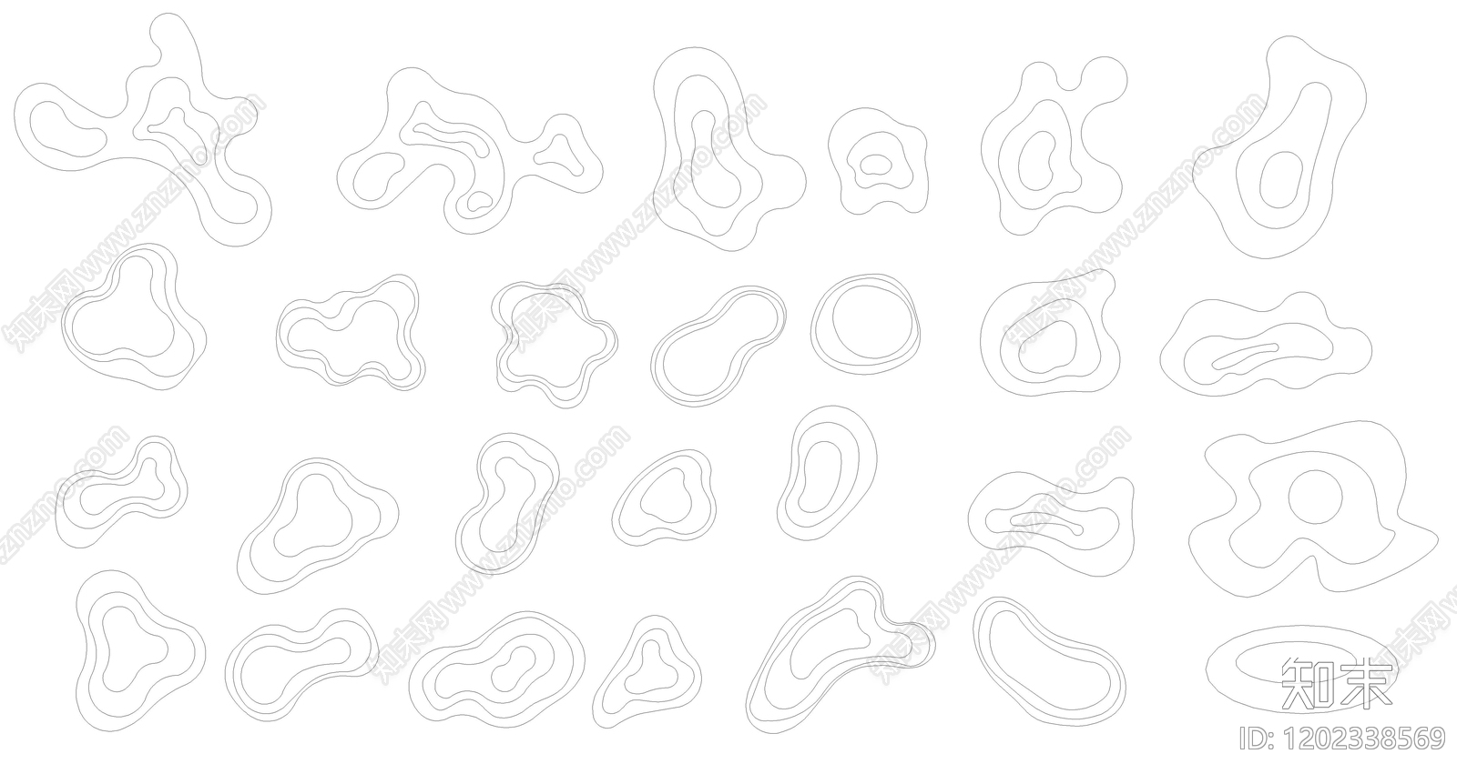 现代微地形图库施工图下载【ID:1202338569】
